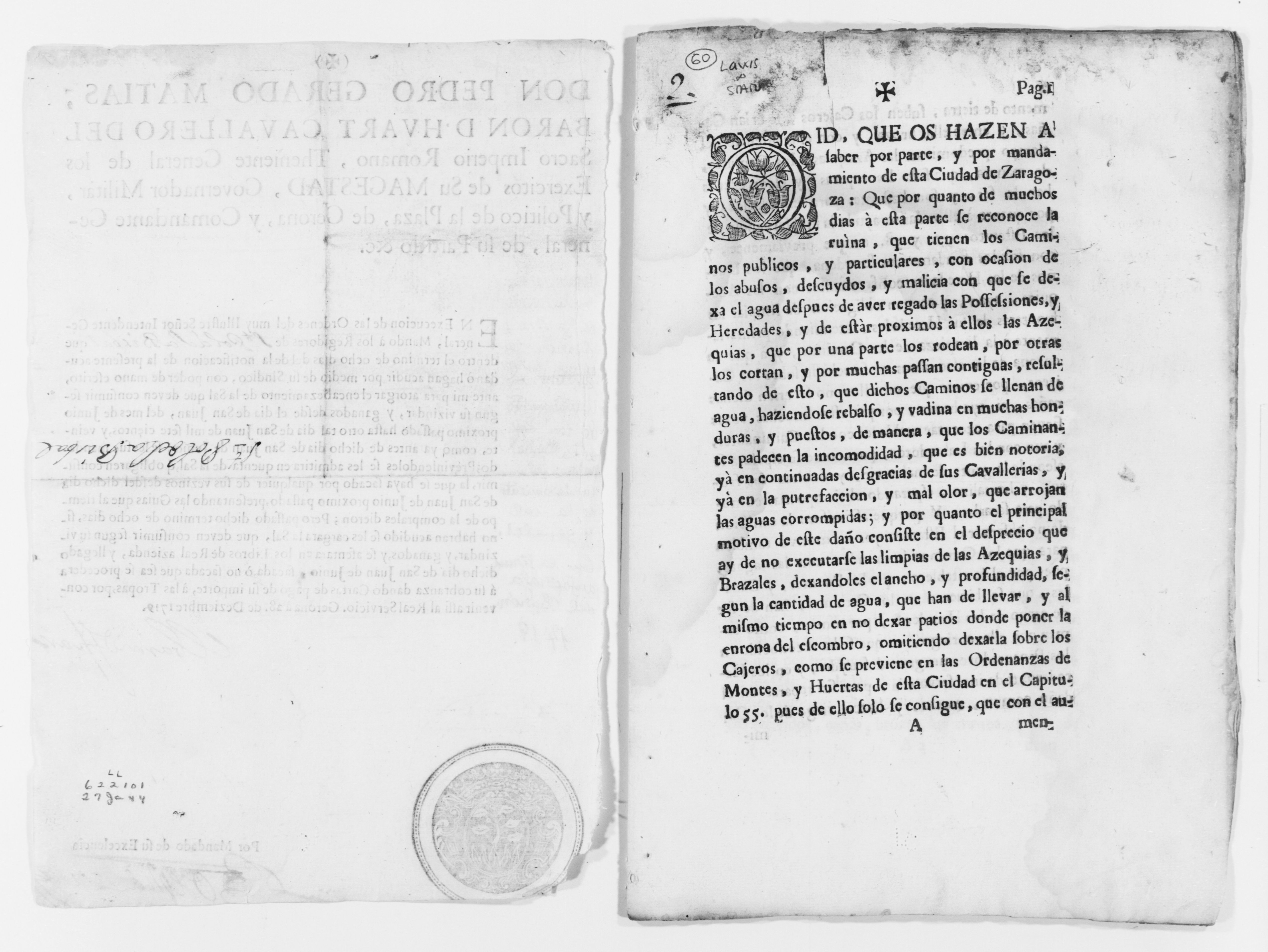 Scanned image of the current content page