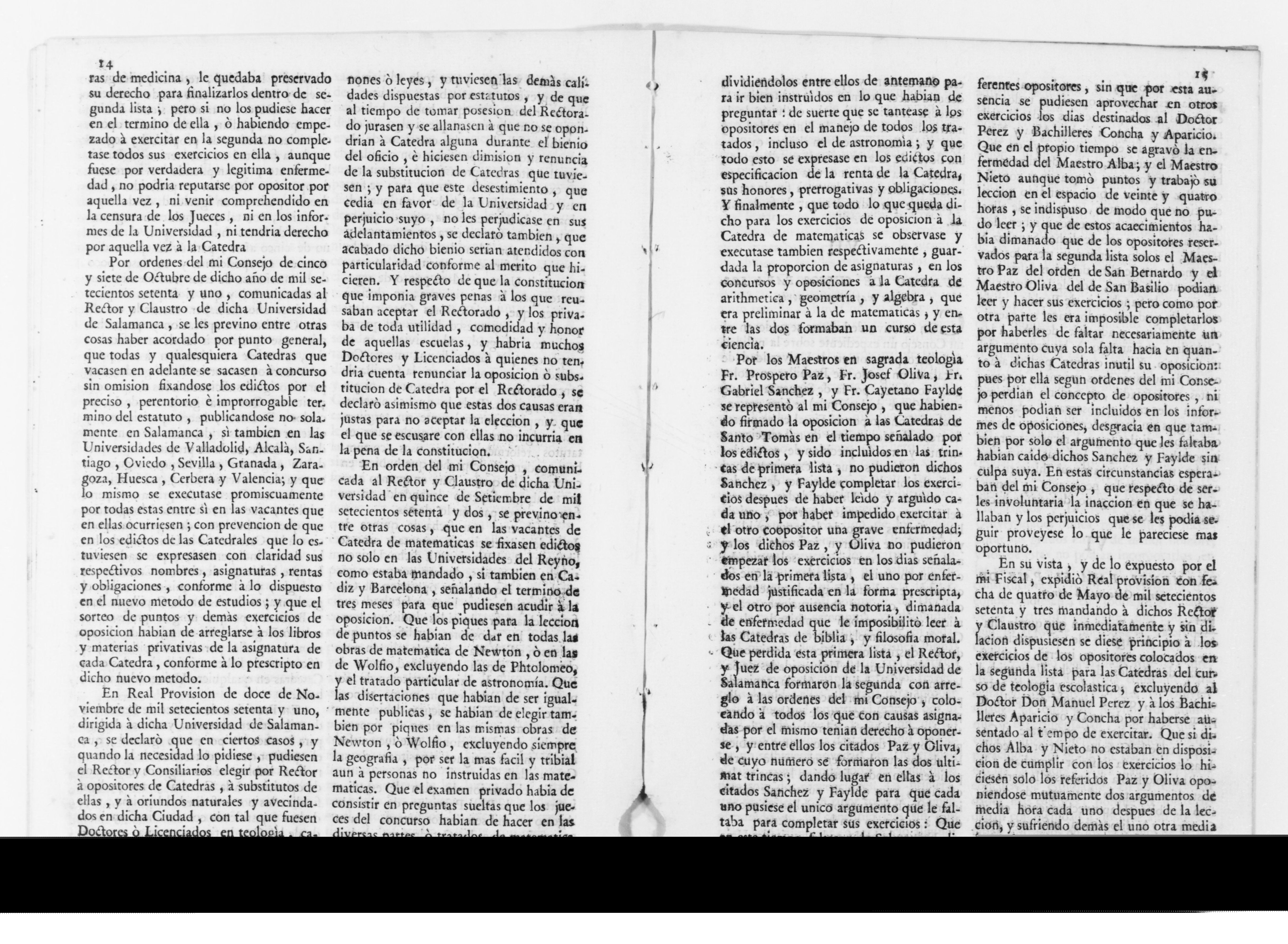 Scanned image of the current content page