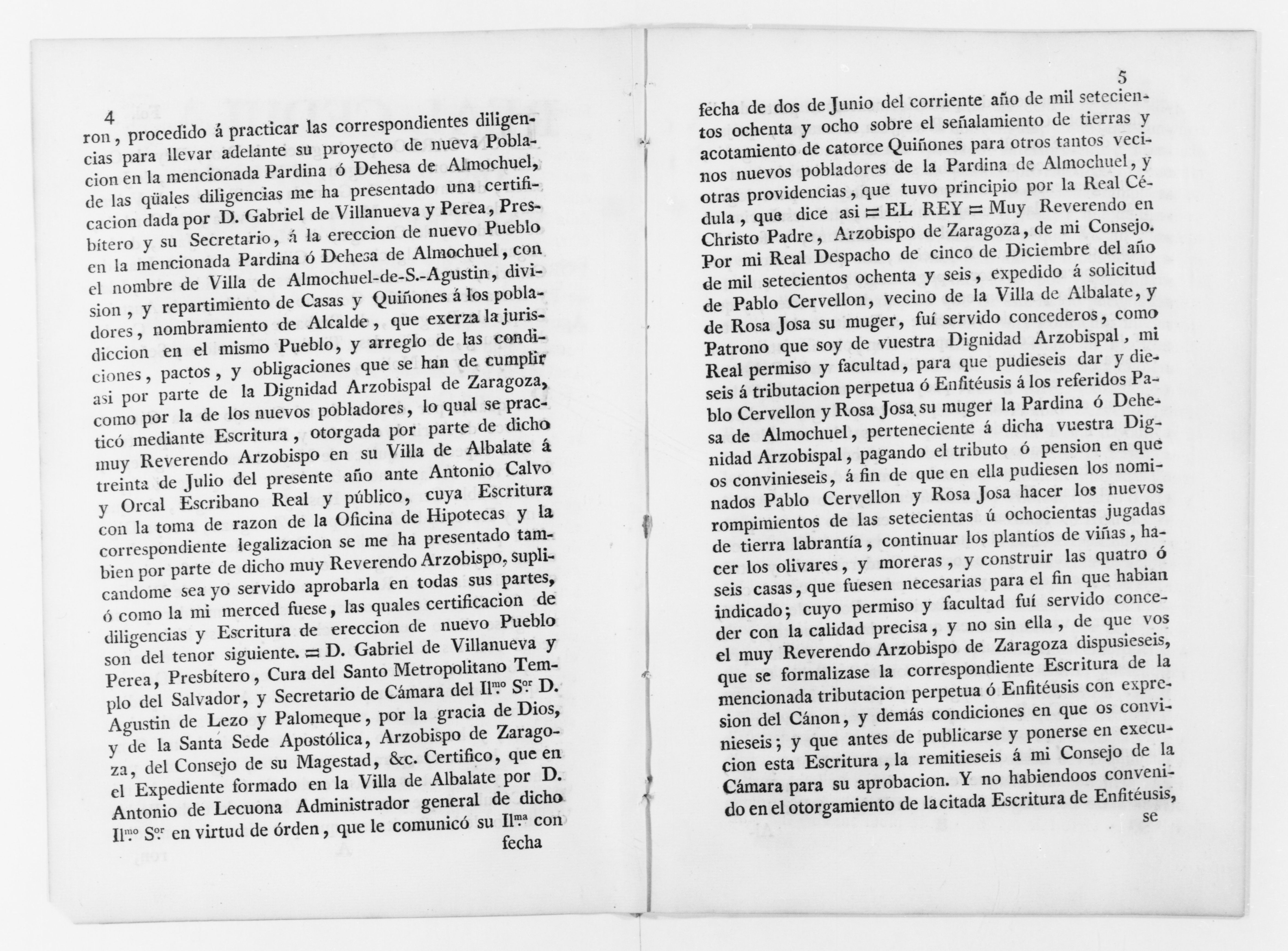 Scanned image of the current content page