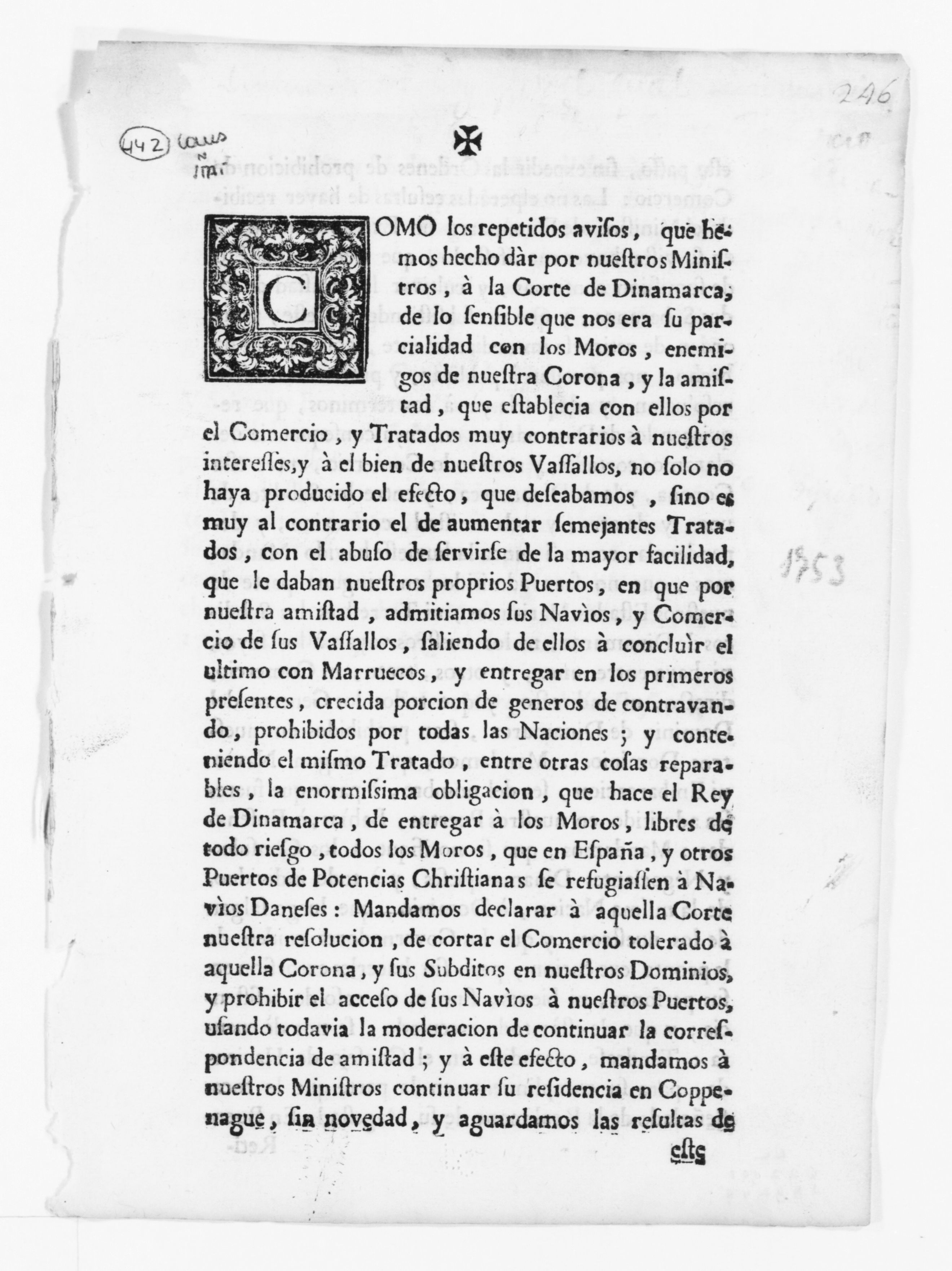 Scanned image of the current content page