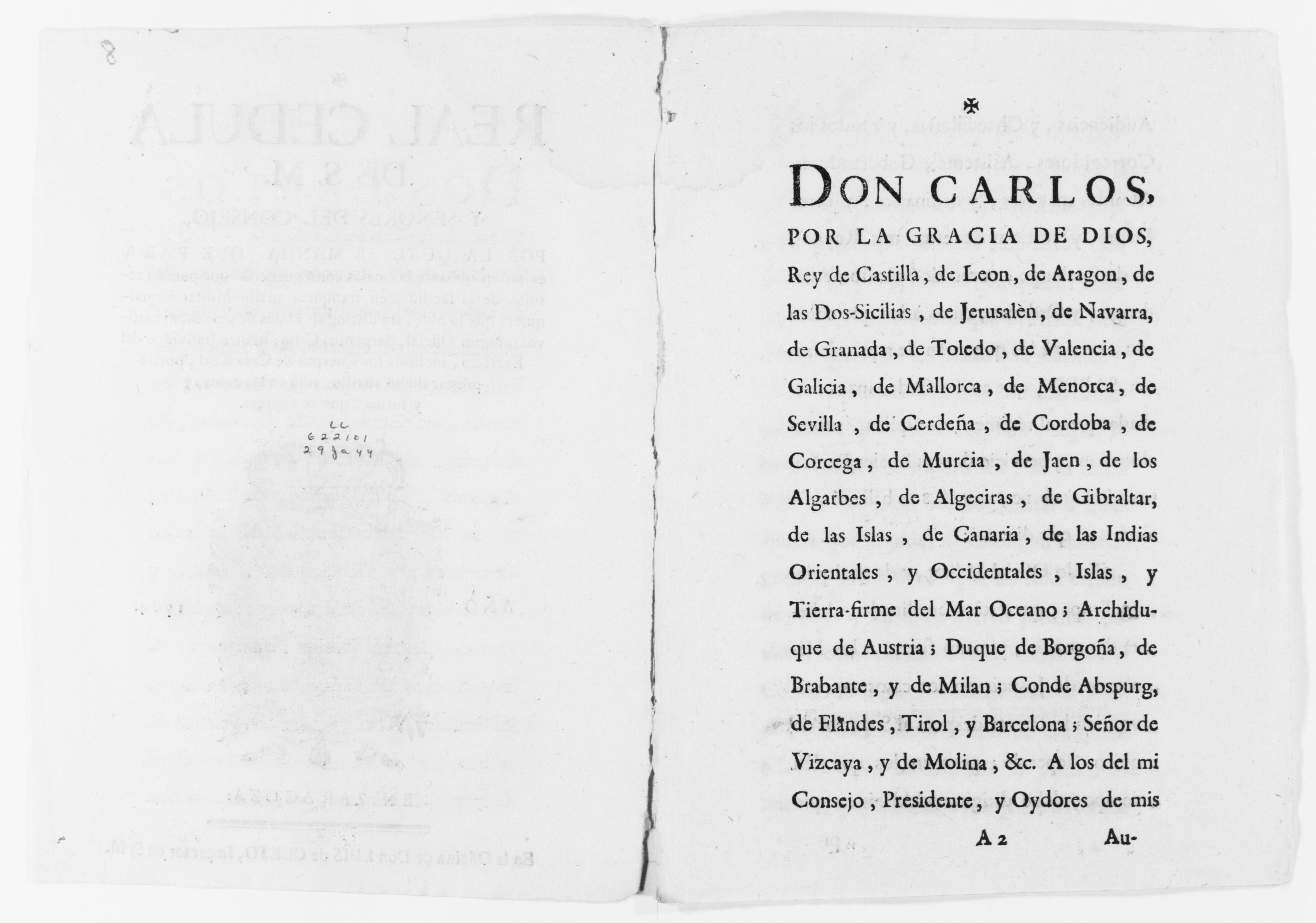 Scanned image of the current content page