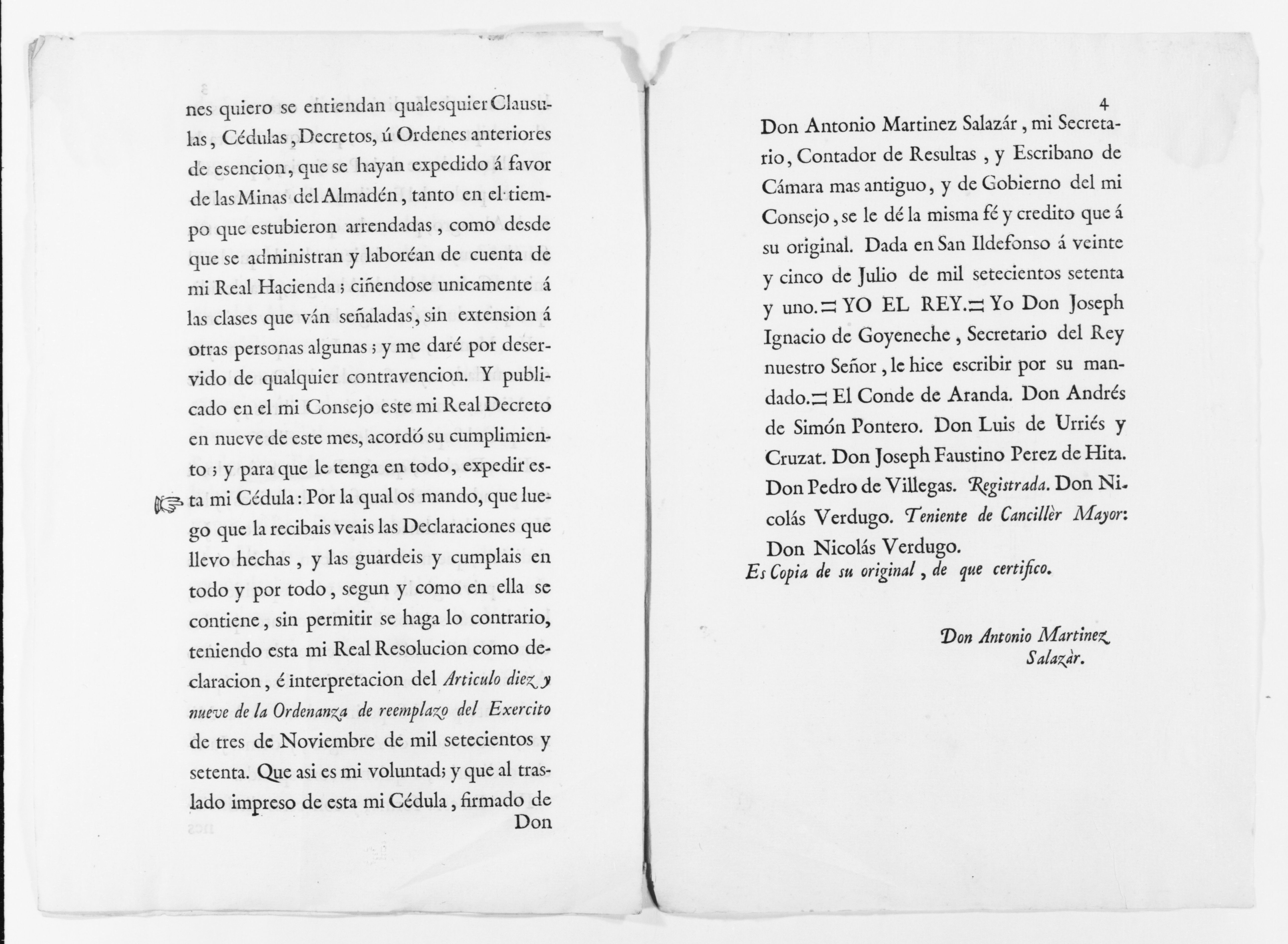 Scanned image of the current content page
