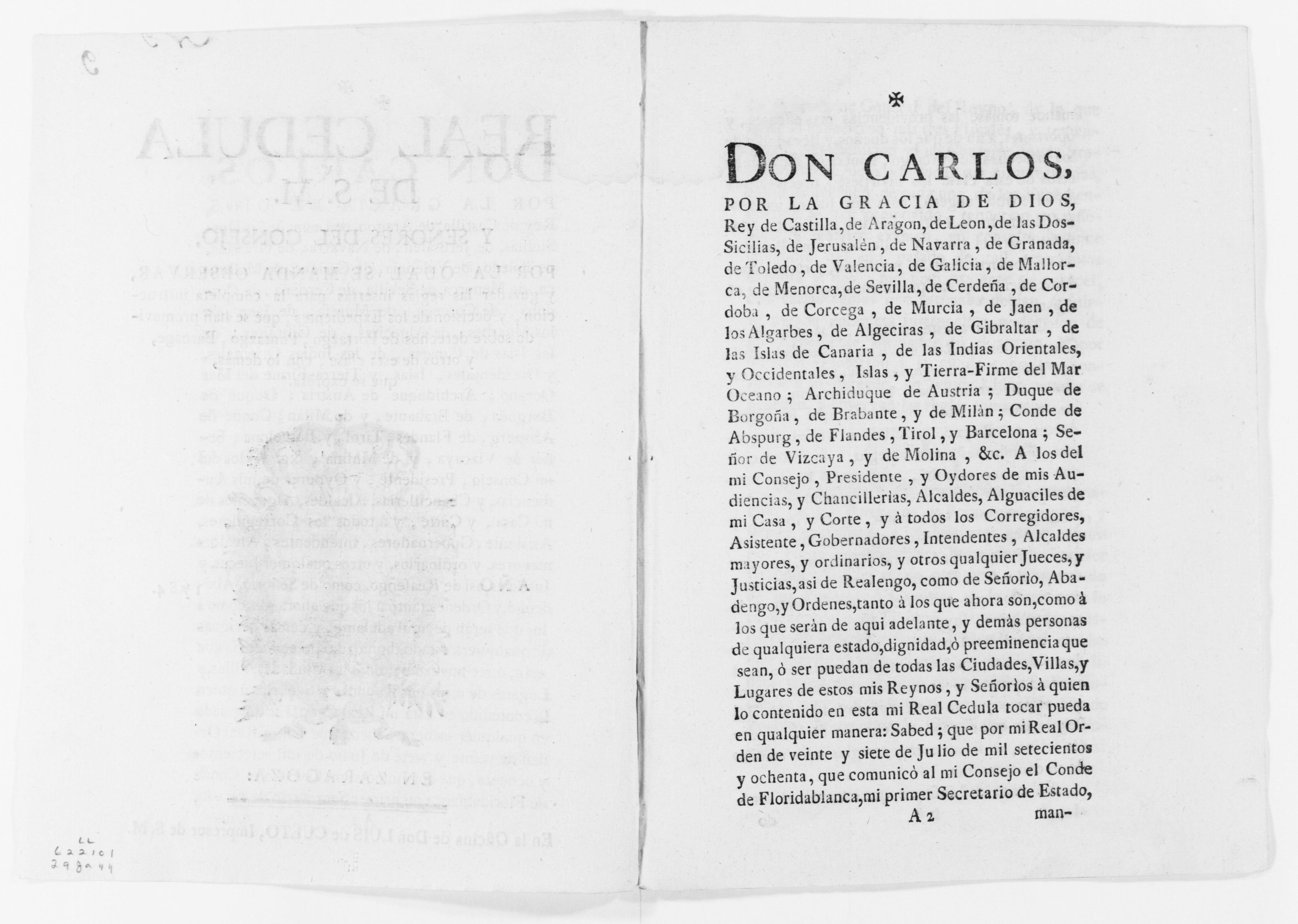 Scanned image of the current content page