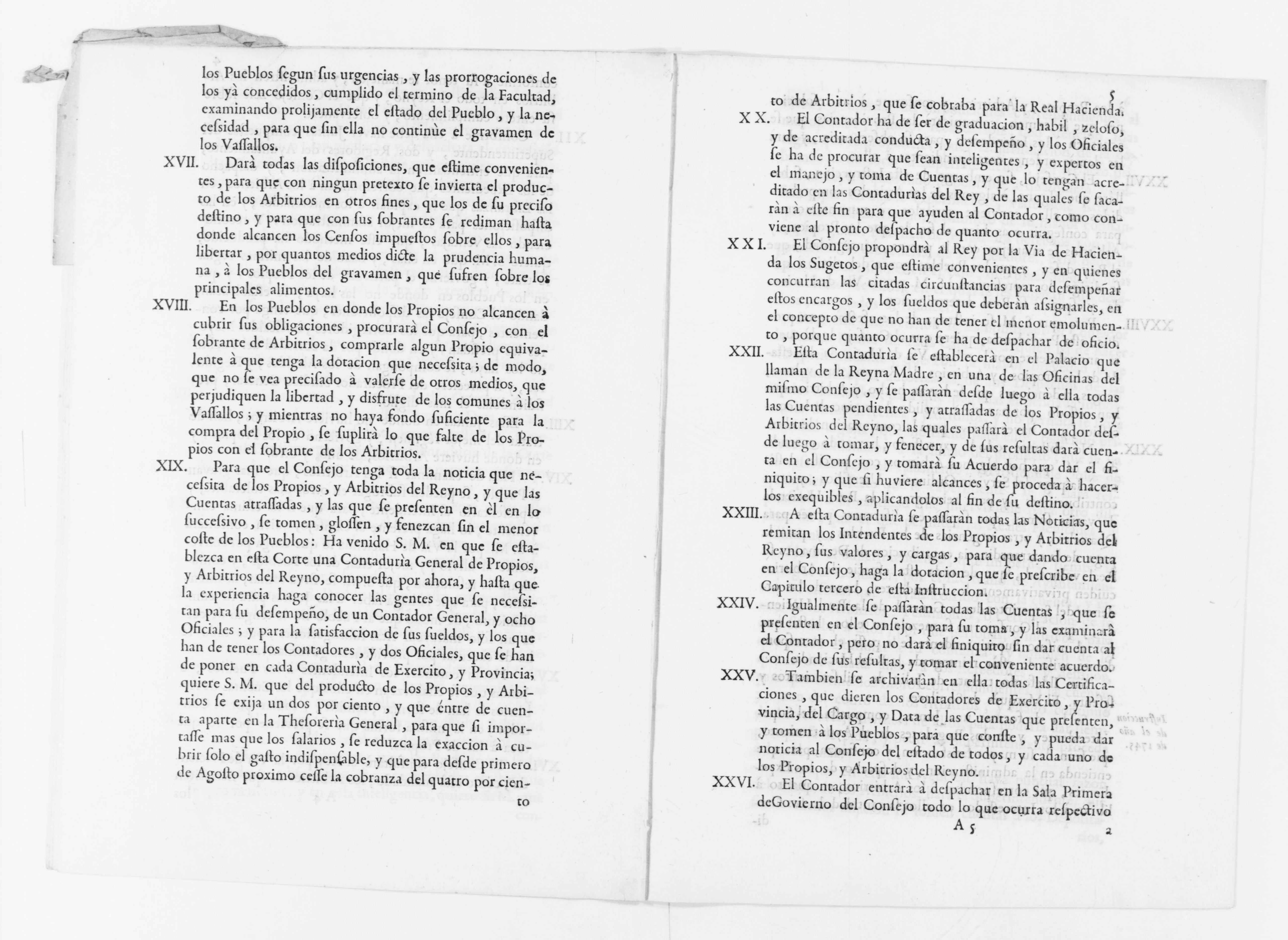 Scanned image of the current content page