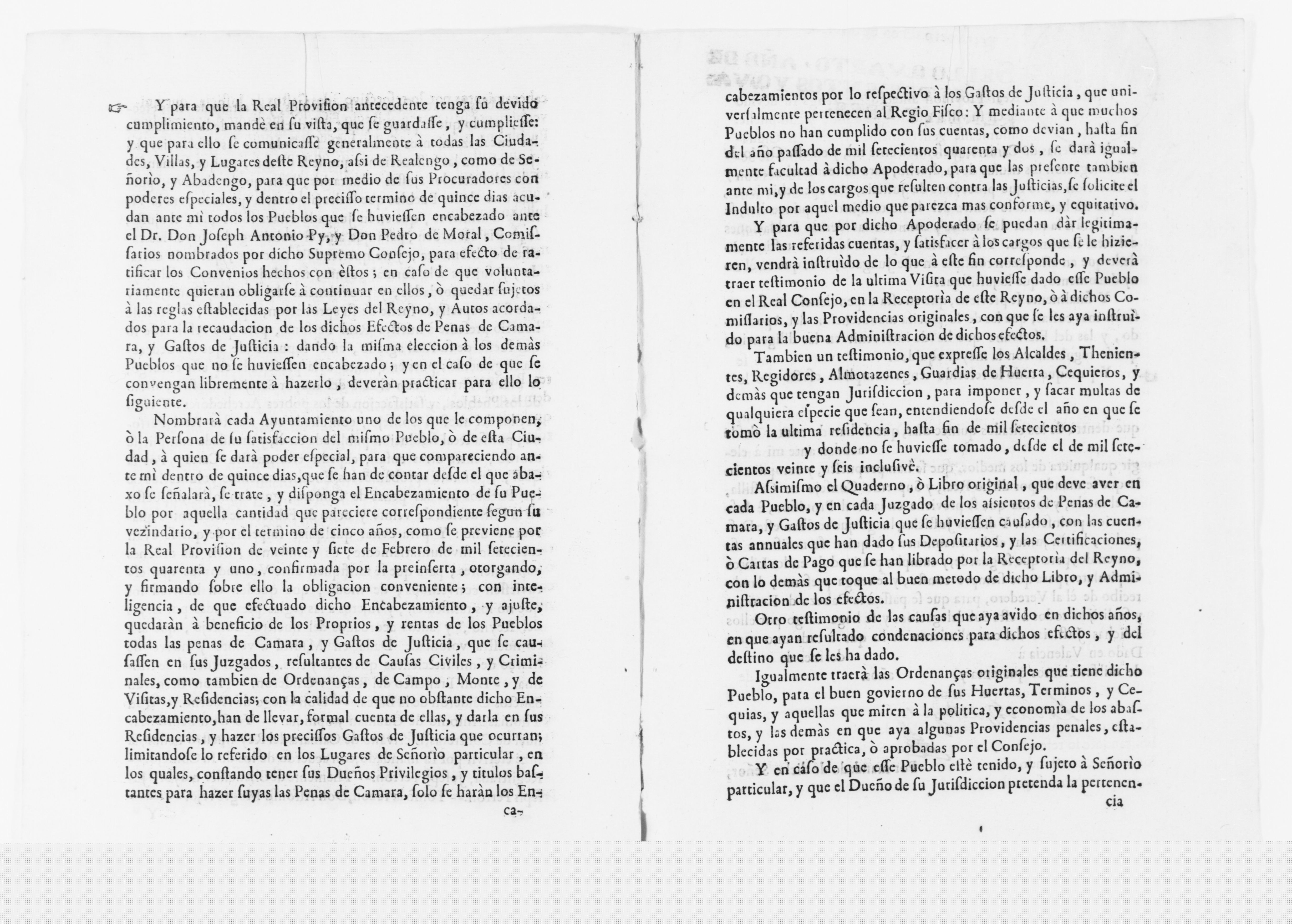 Scanned image of the current content page