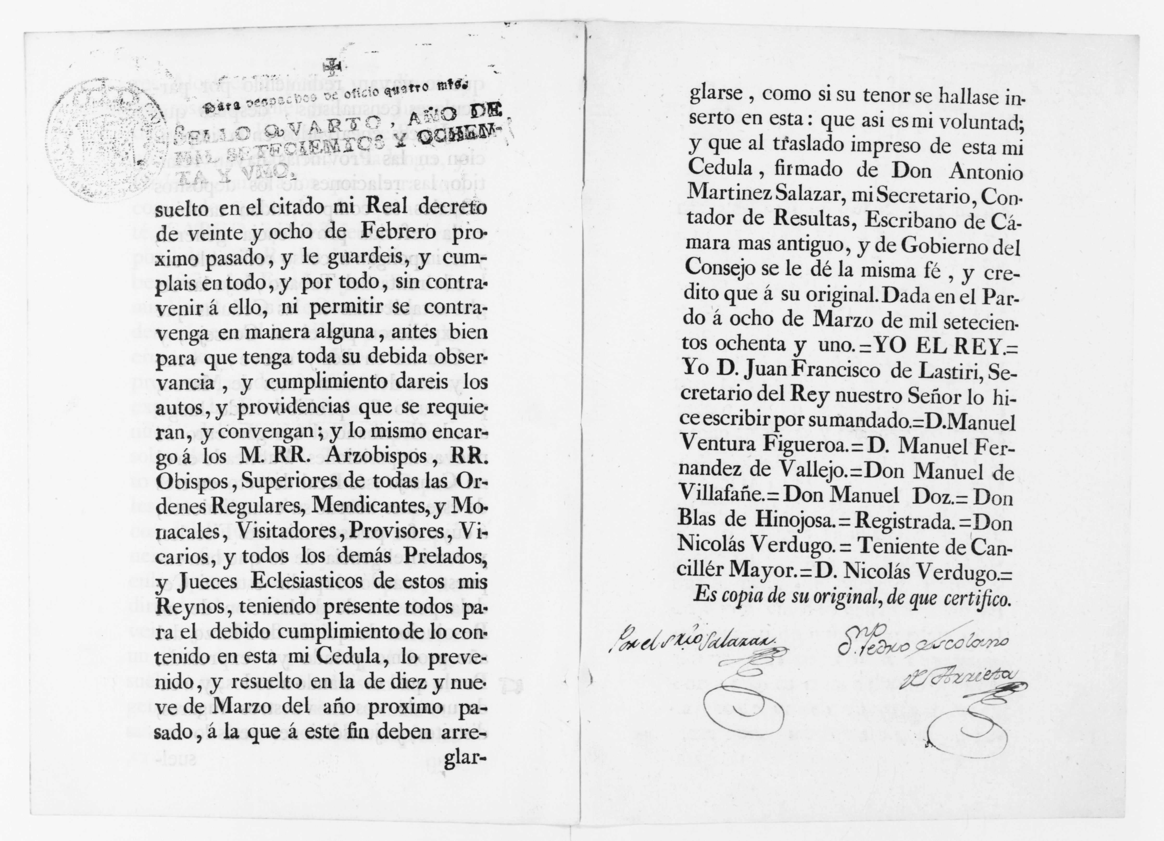 Scanned image of the current content page