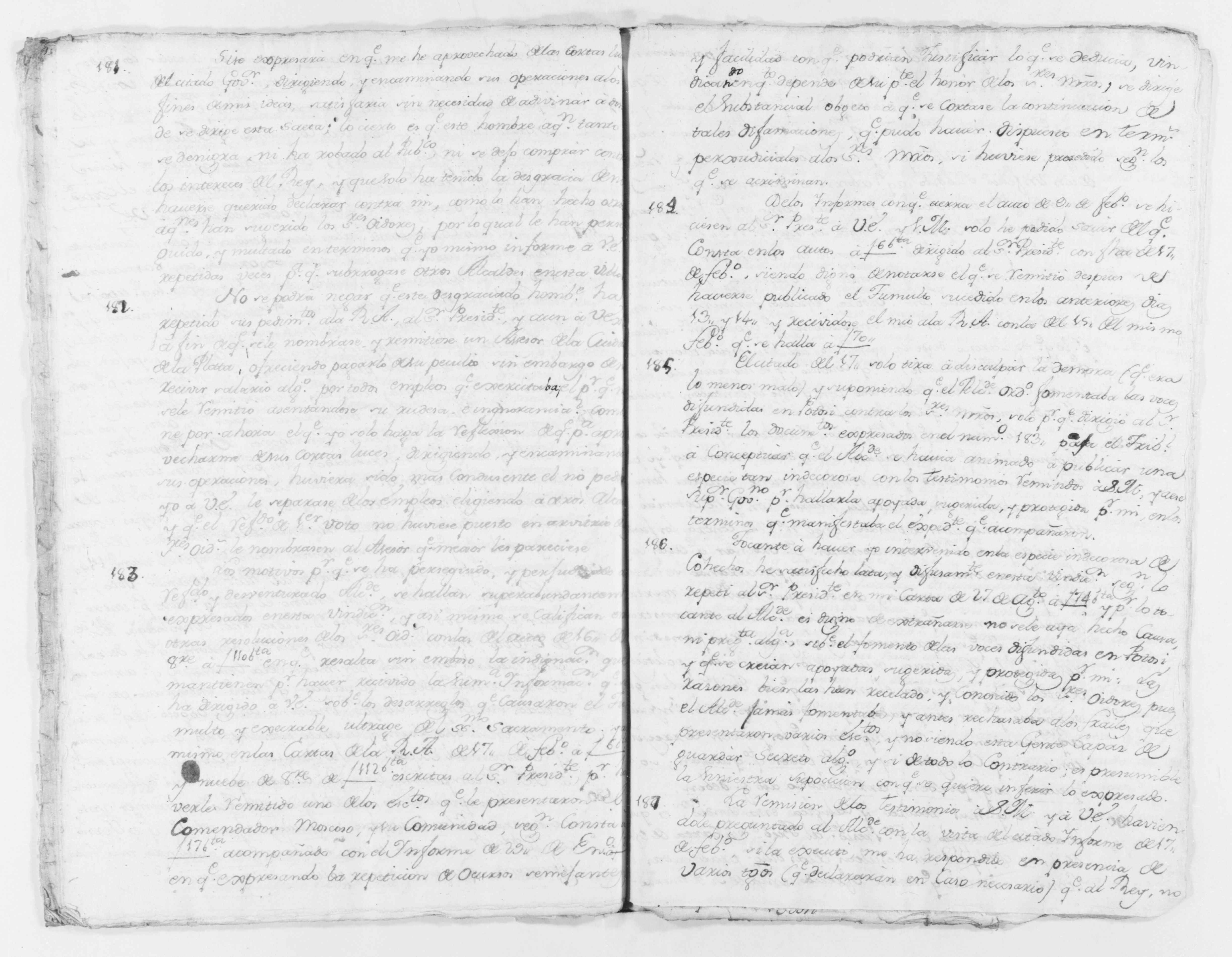 Scanned image of the current content page