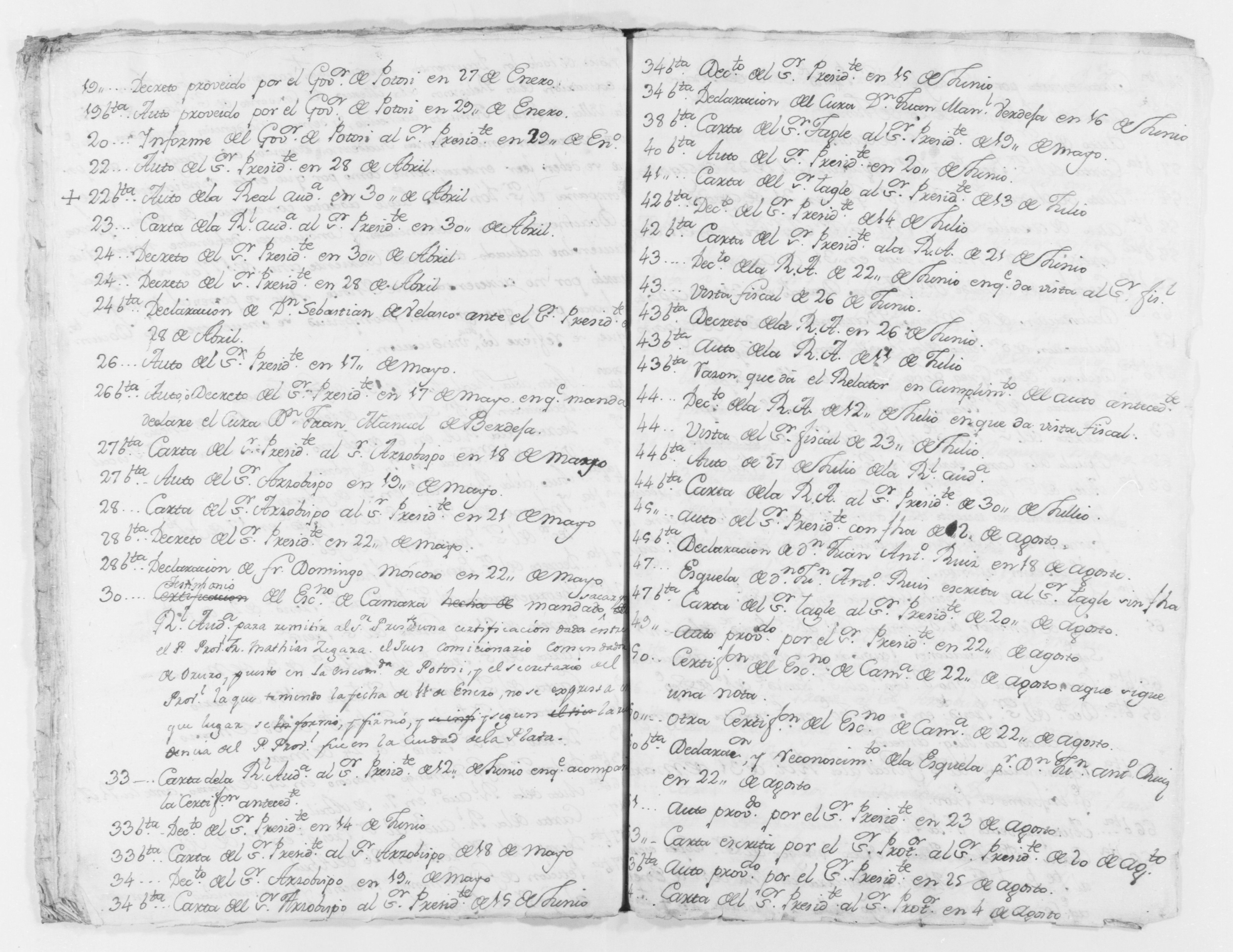 Scanned image of the current content page