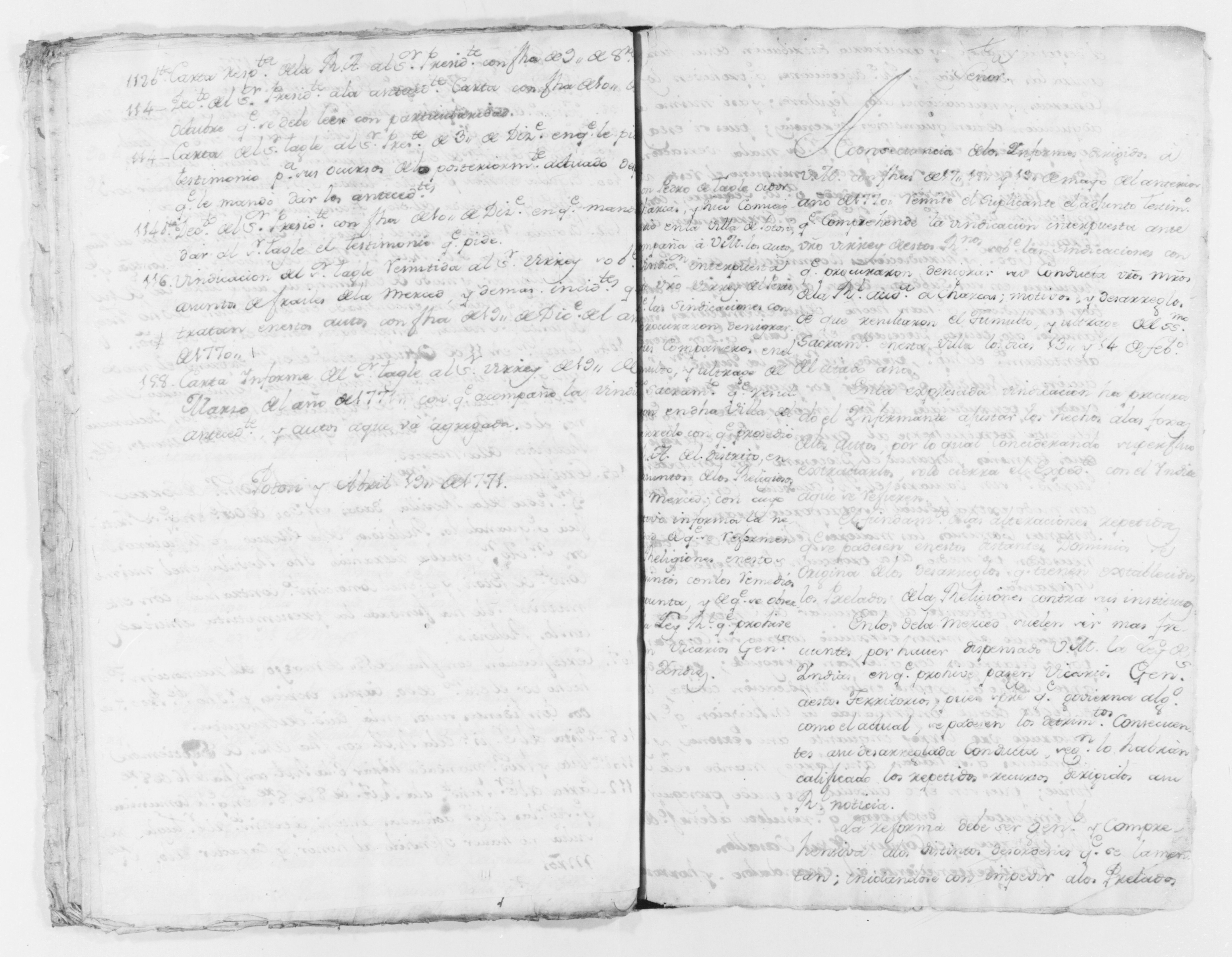 Scanned image of the current content page