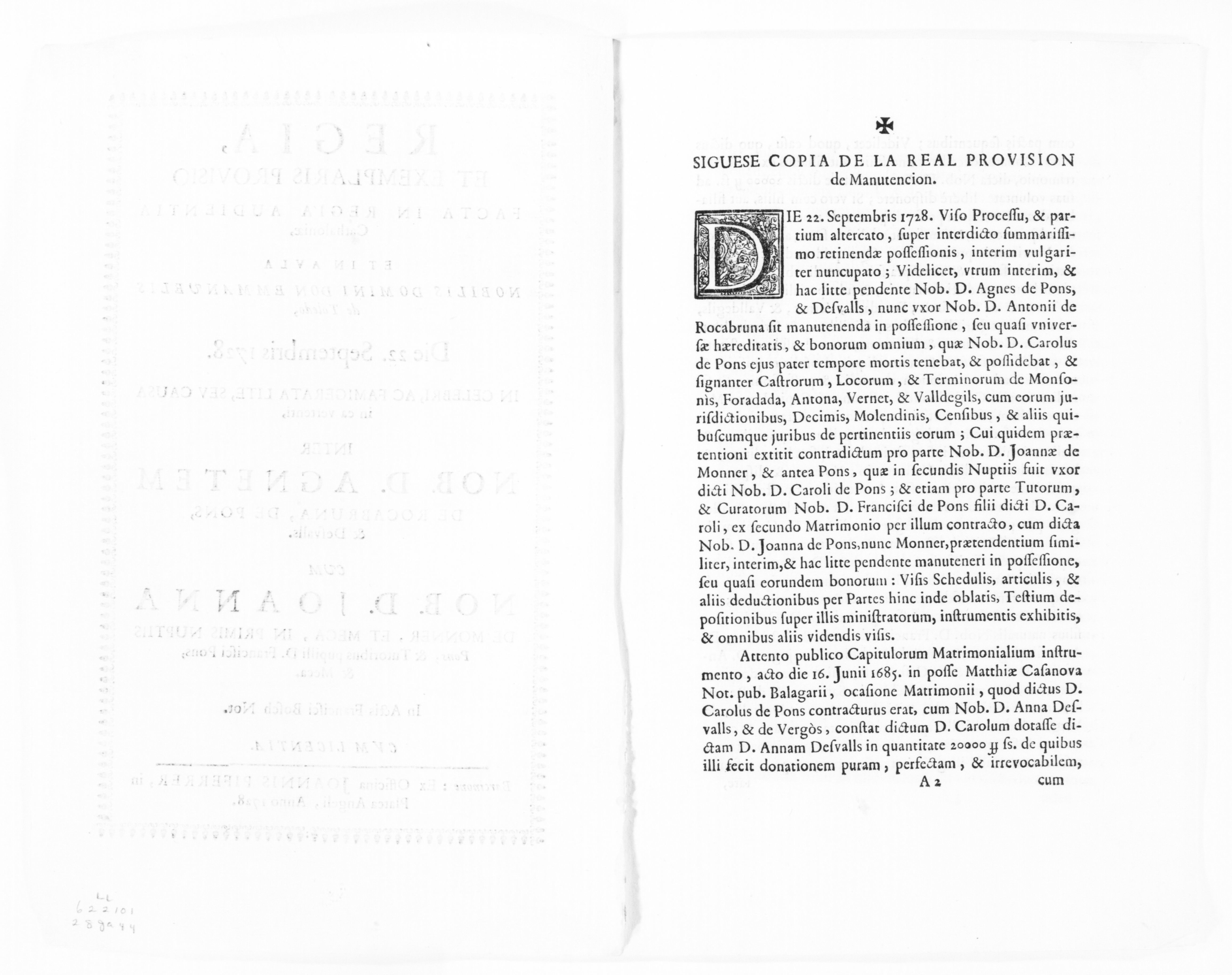 Scanned image of the current content page