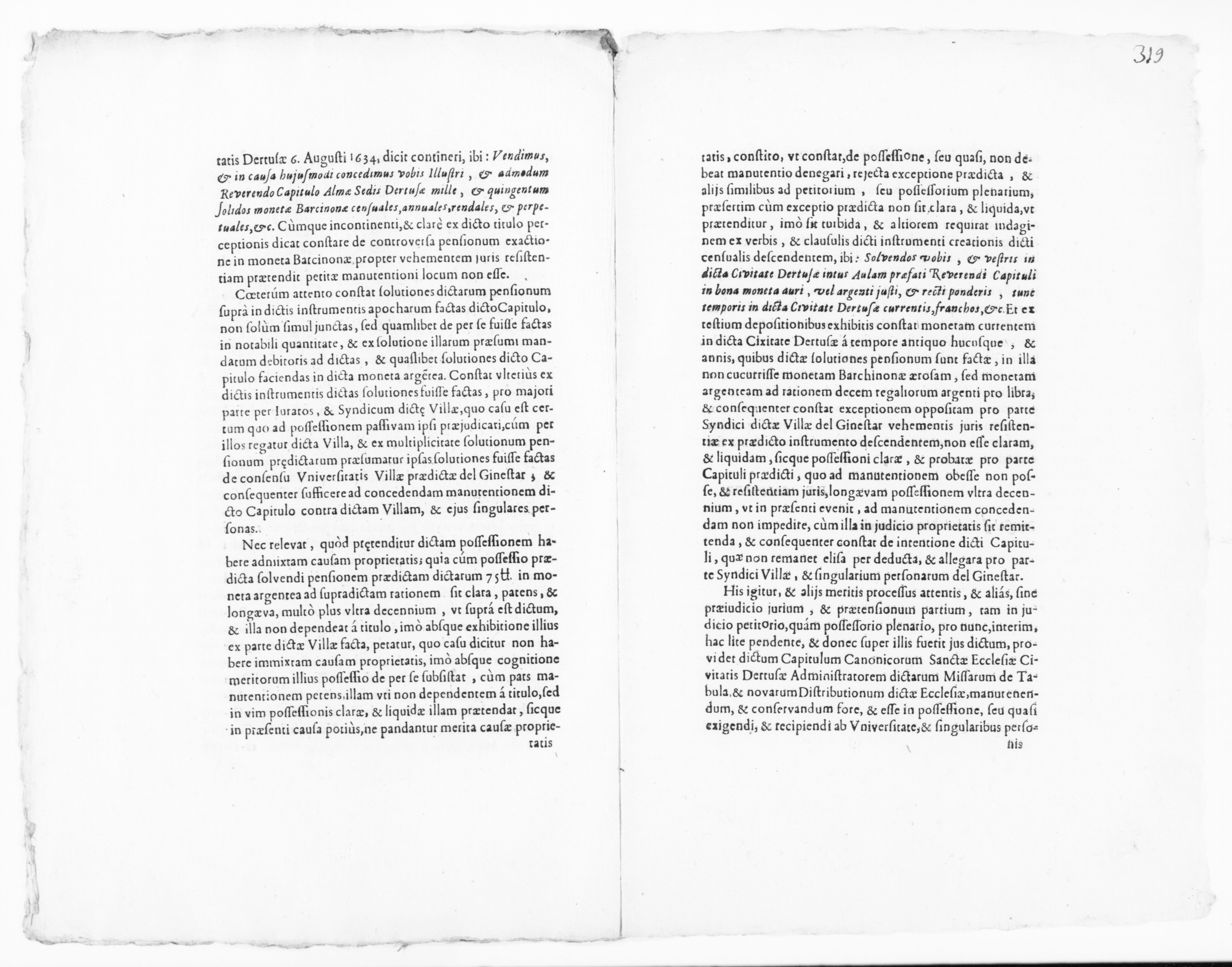 Scanned image of the current content page