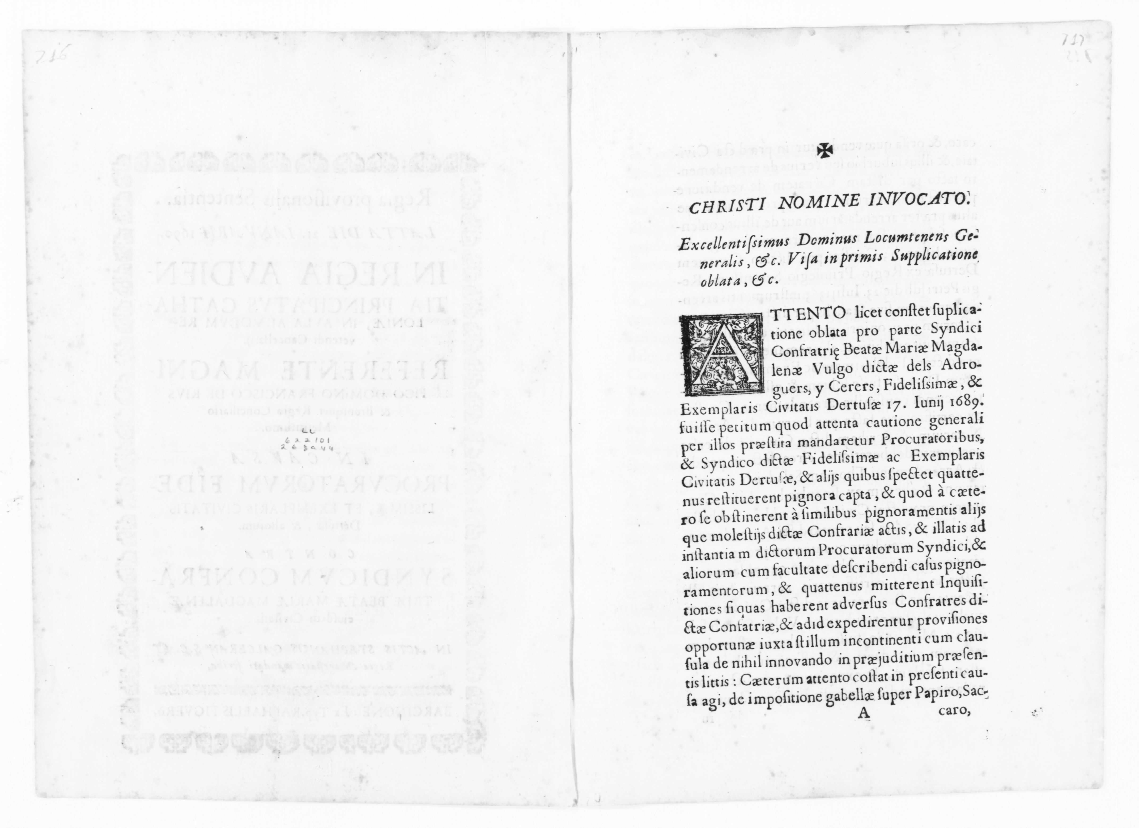 Scanned image of the current content page