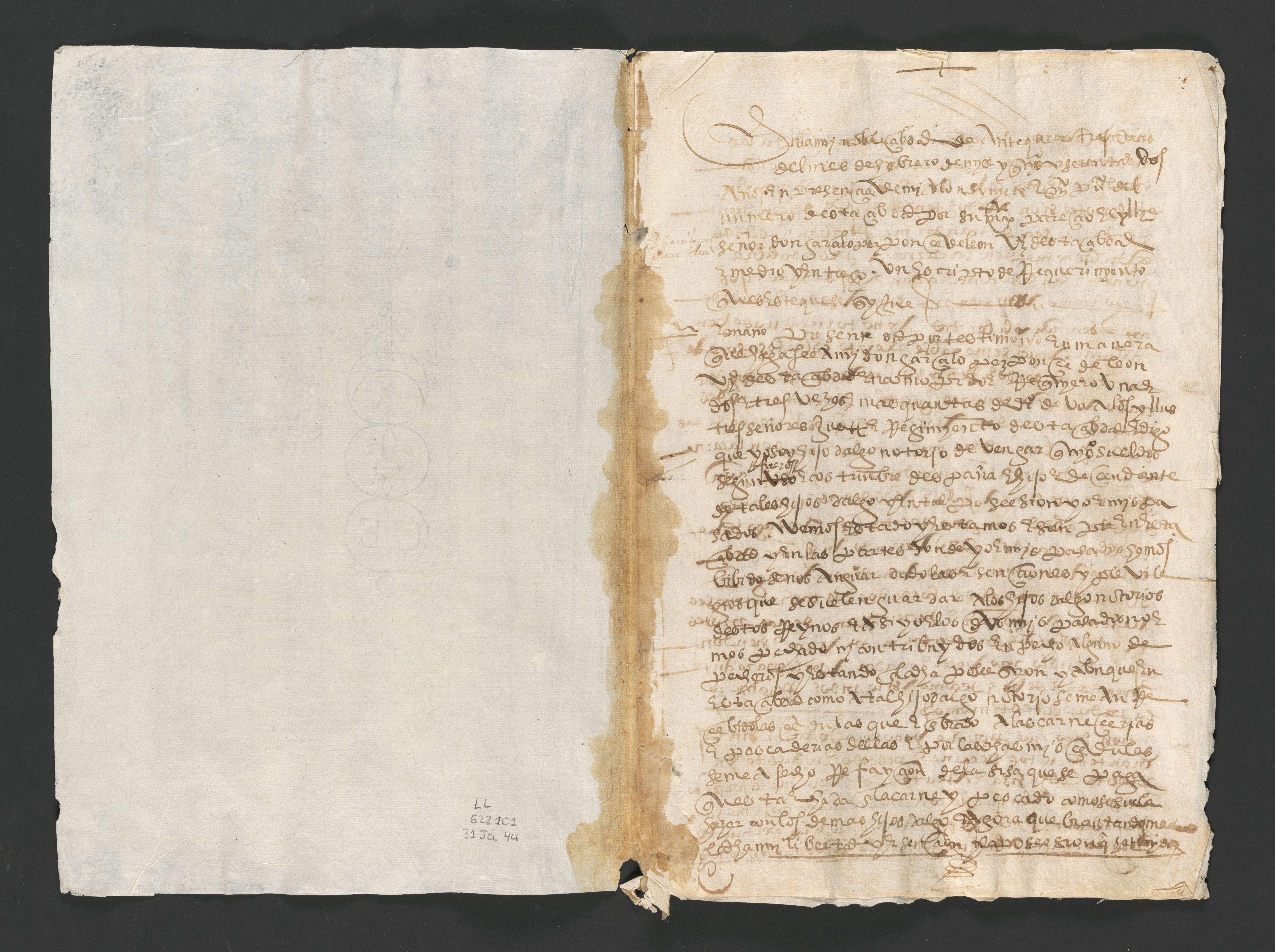 Scanned image of the current content page