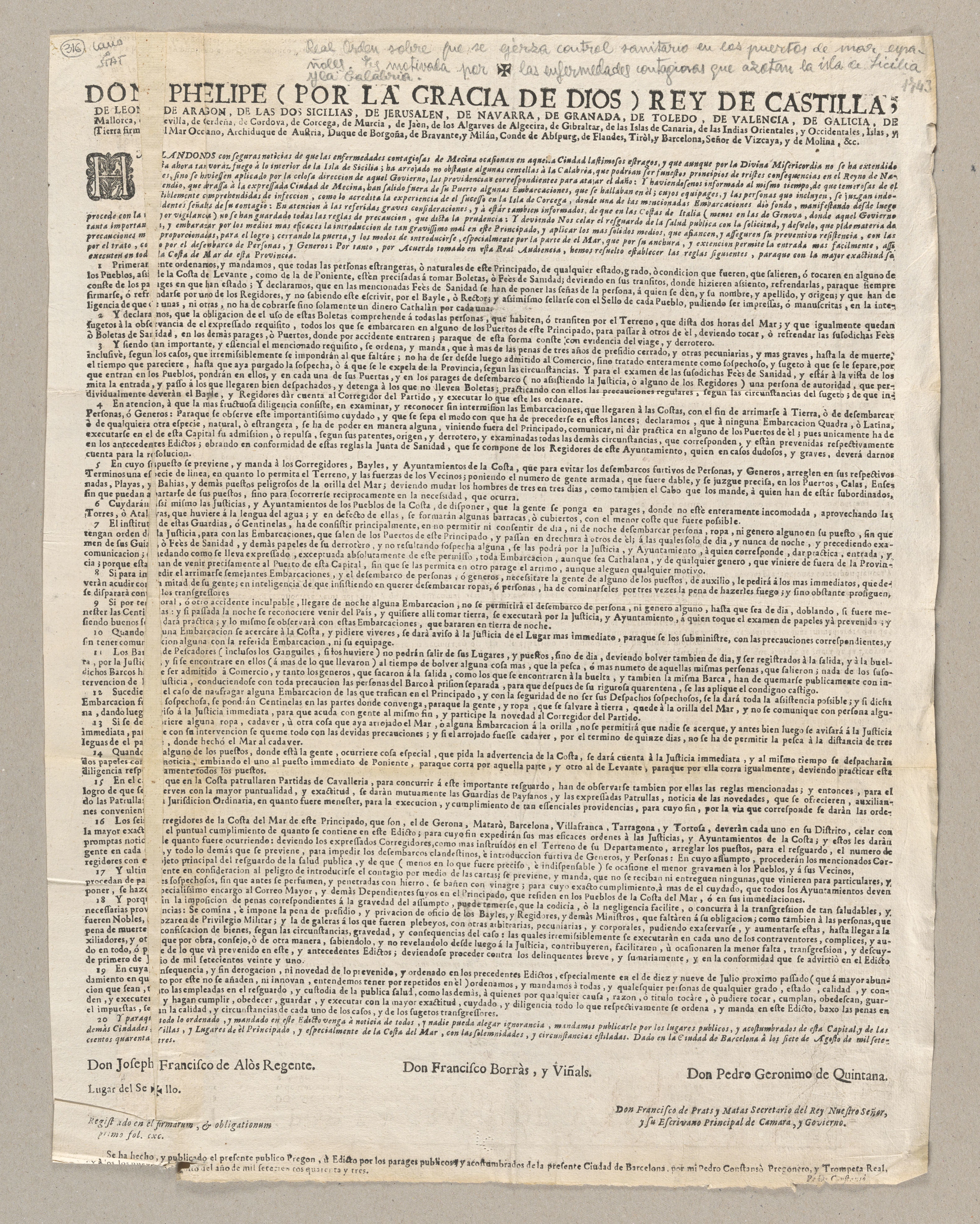 Scanned image of the current content page