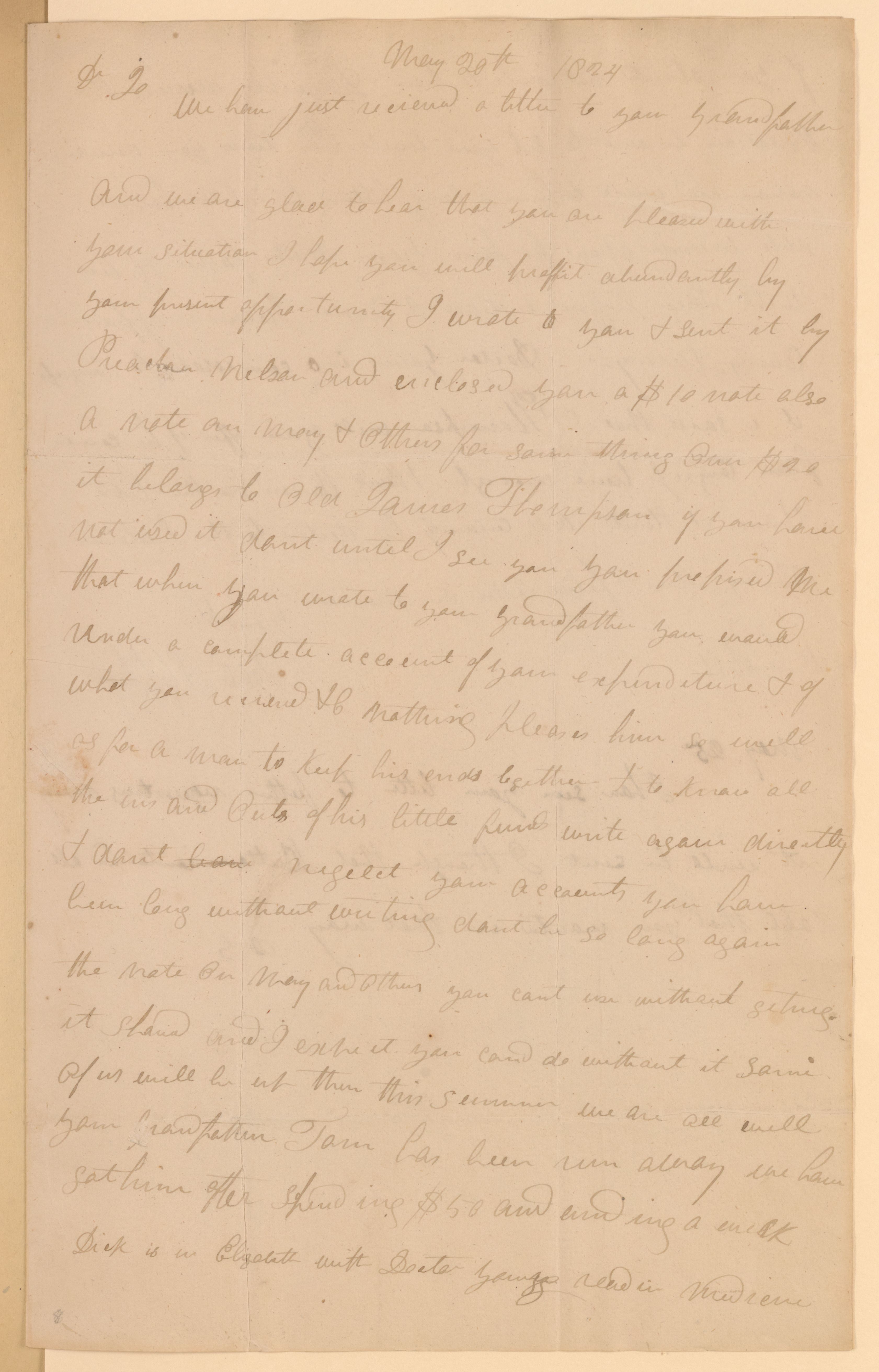 Scanned image of the current content page