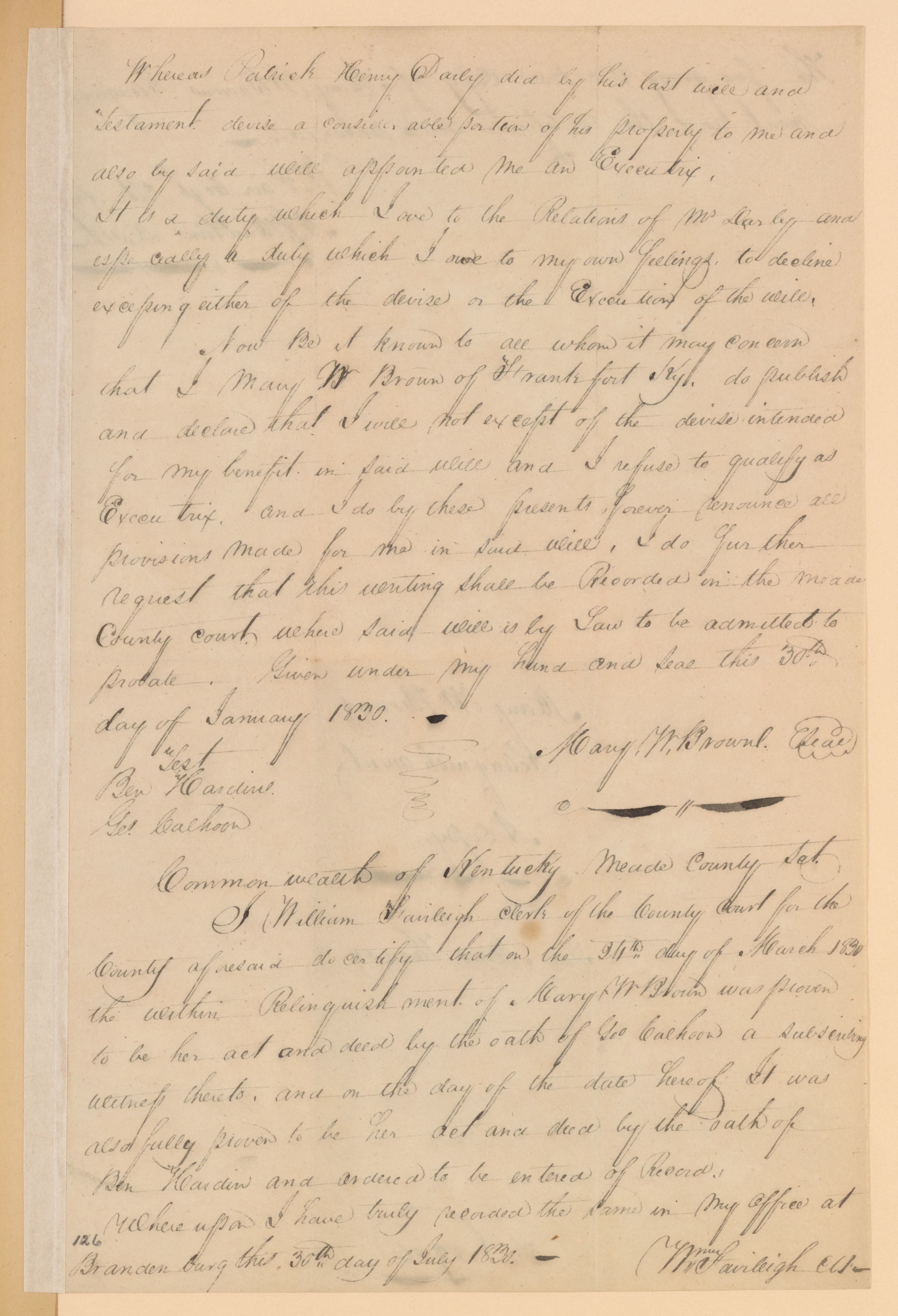 Scanned image of the current content page