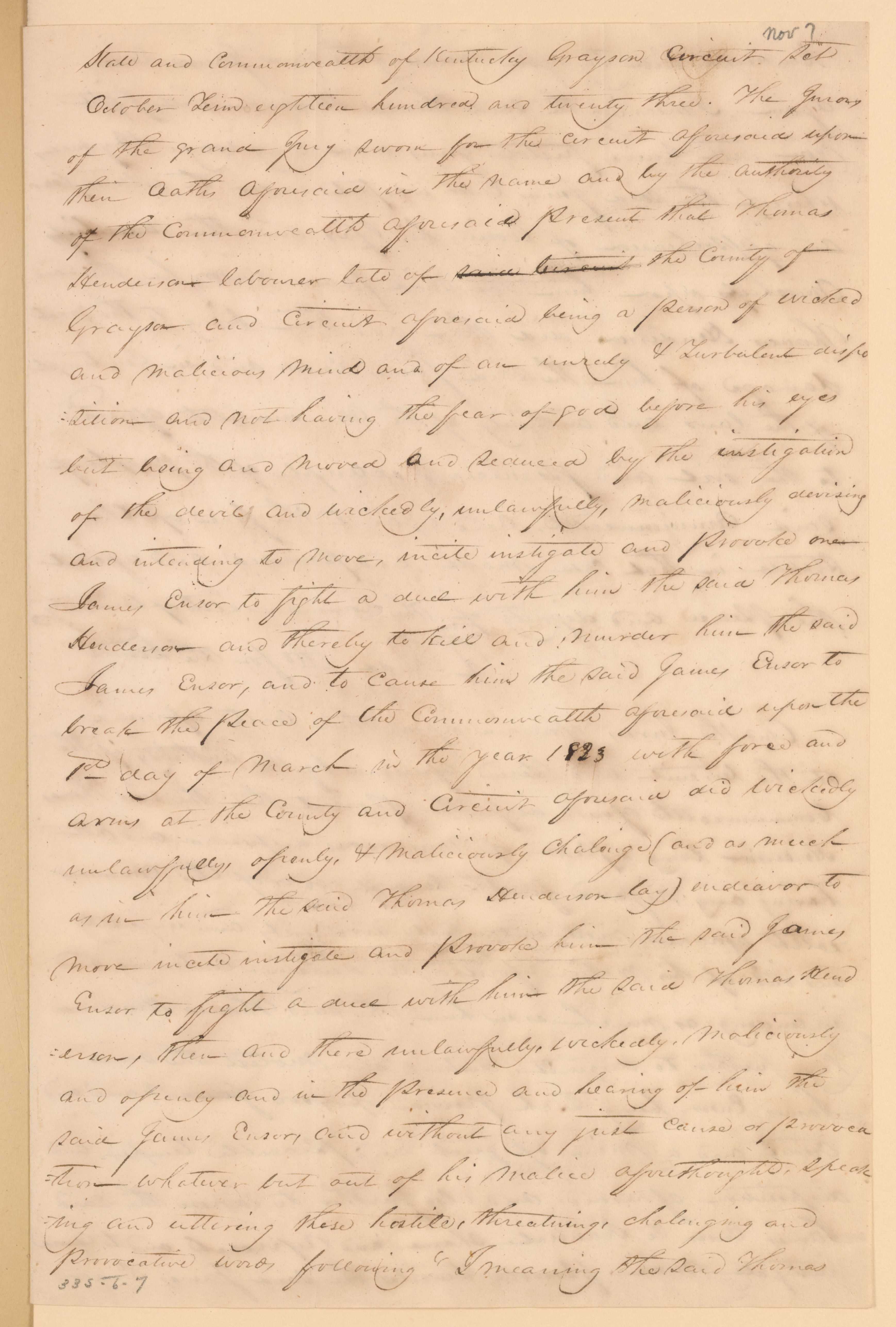 Scanned image of the current content page