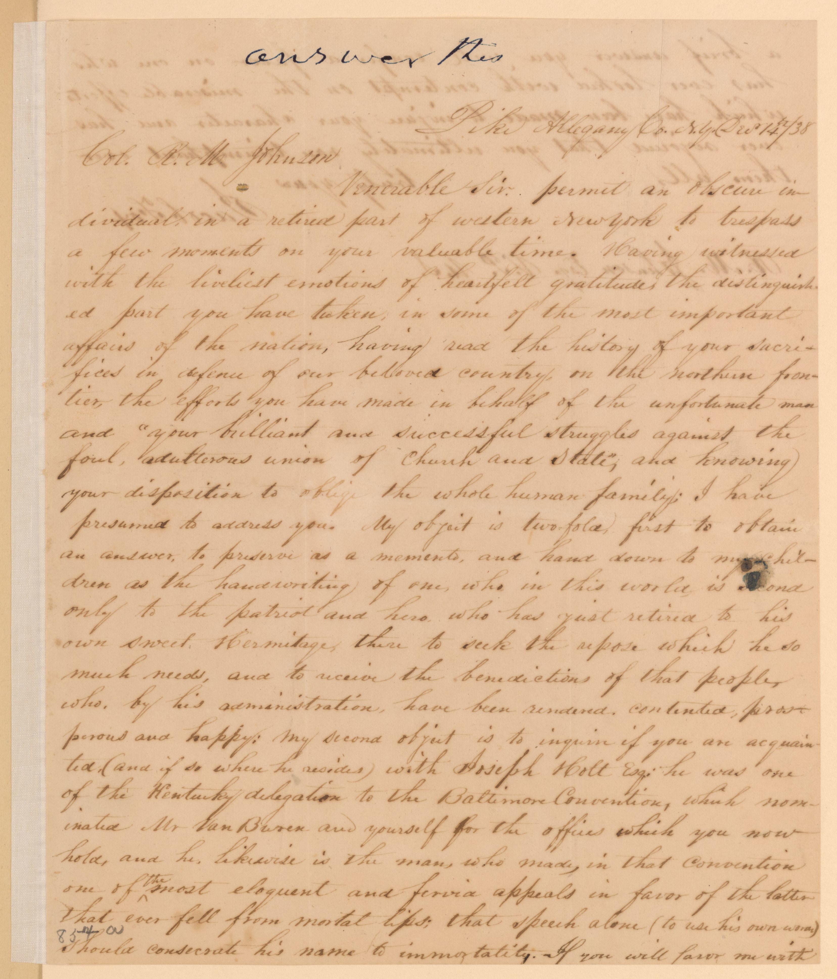Scanned image of the current content page