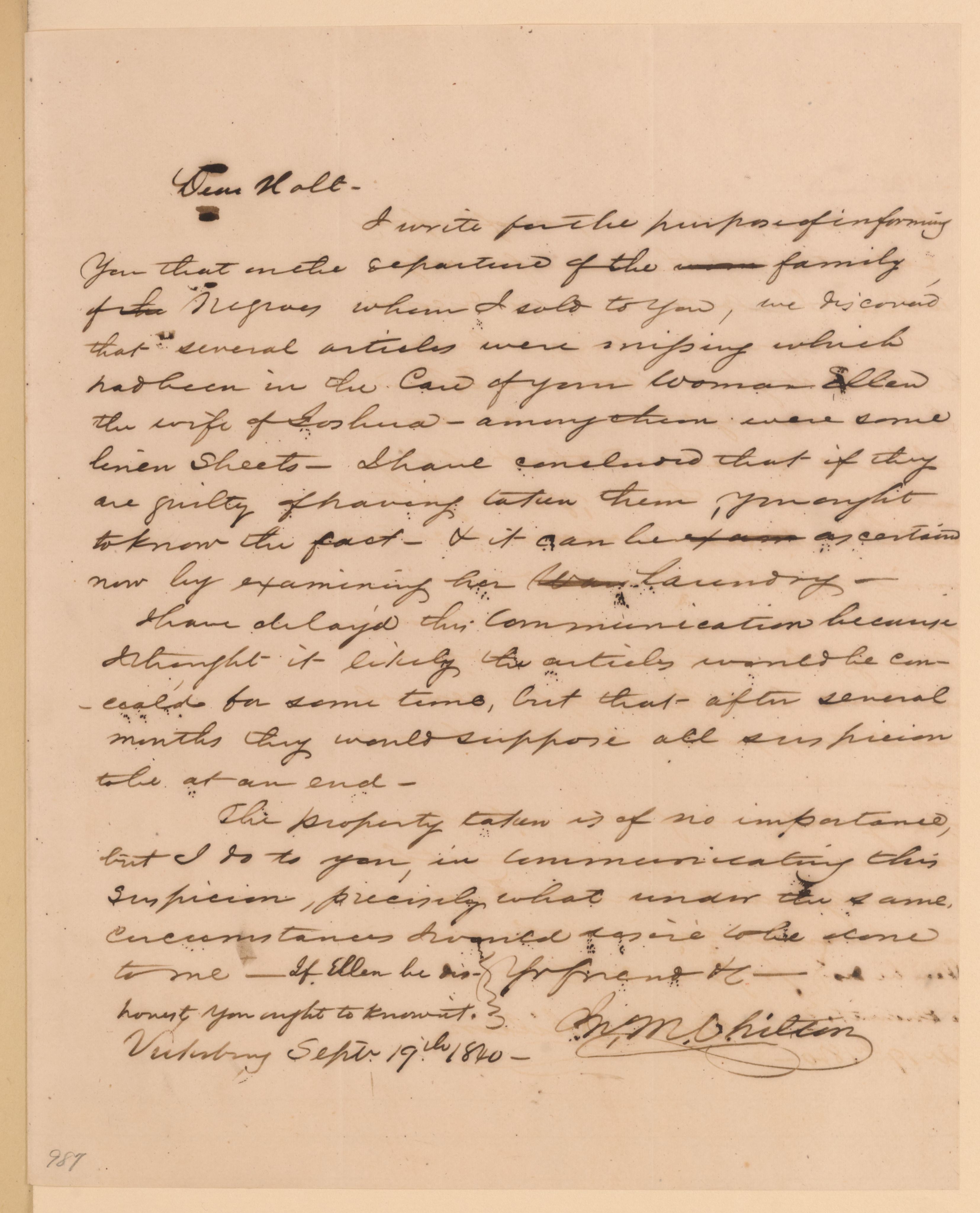 Scanned image of the current content page