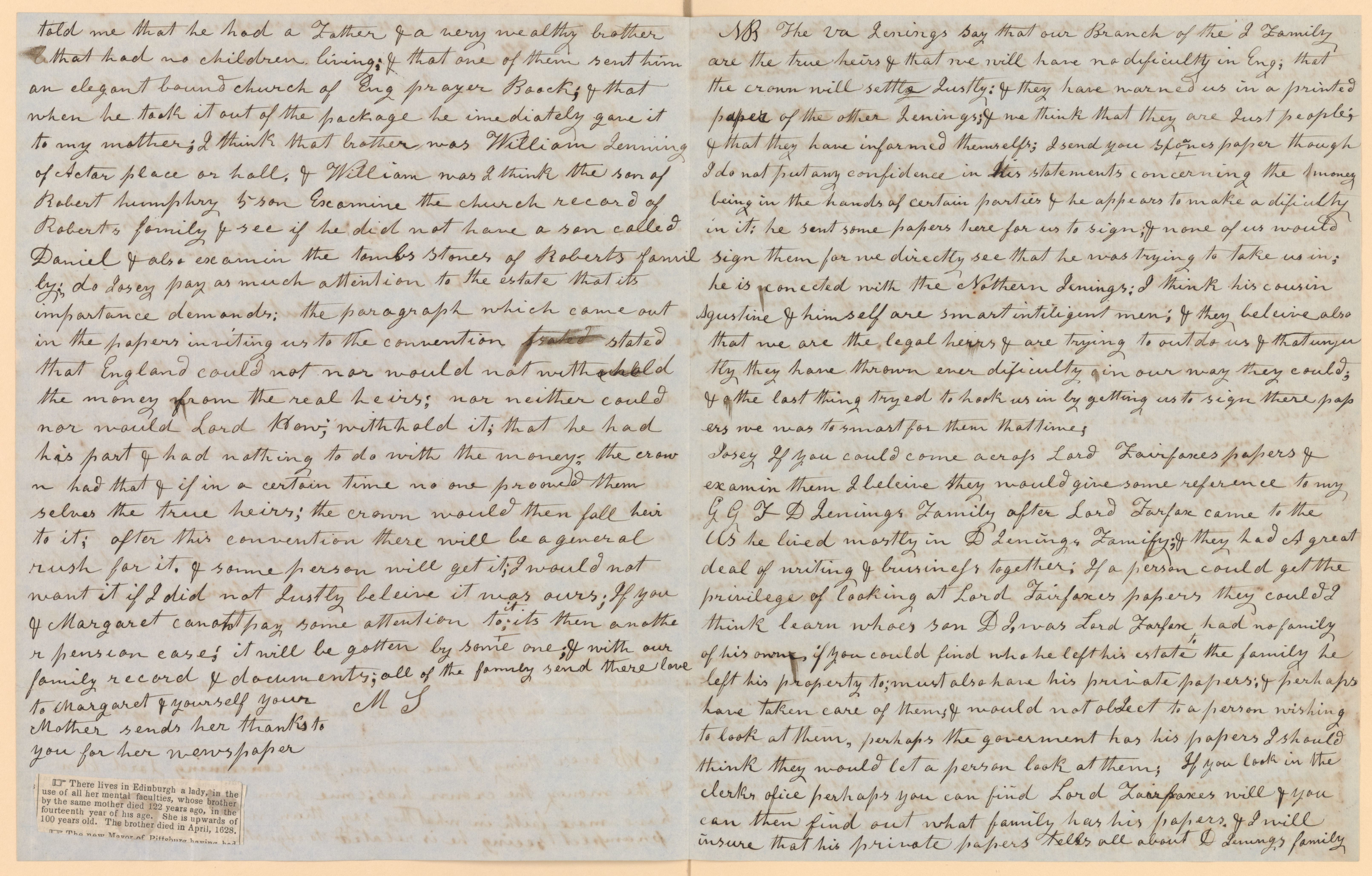 Scanned image of the current content page