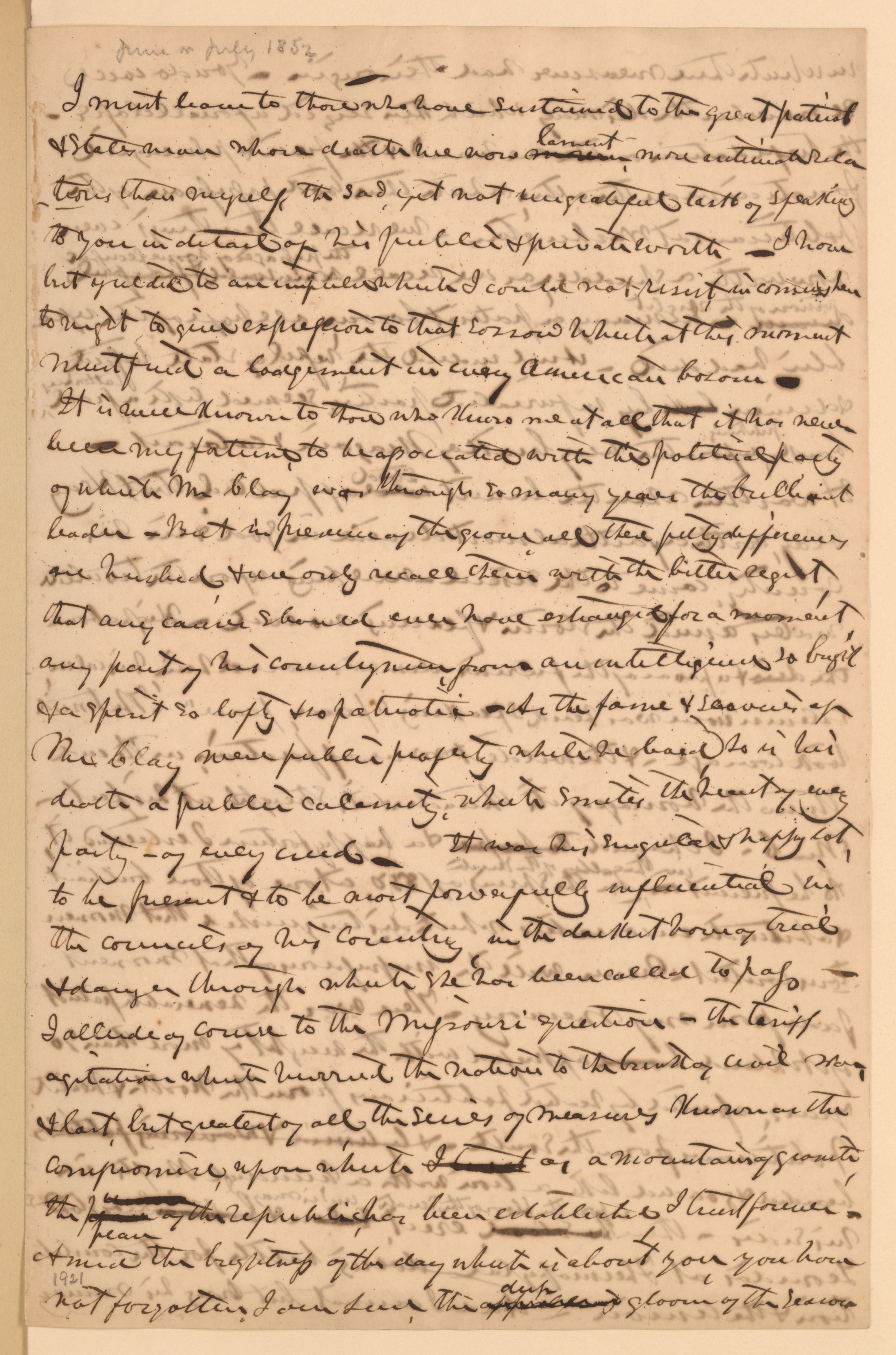 Scanned image of the current content page