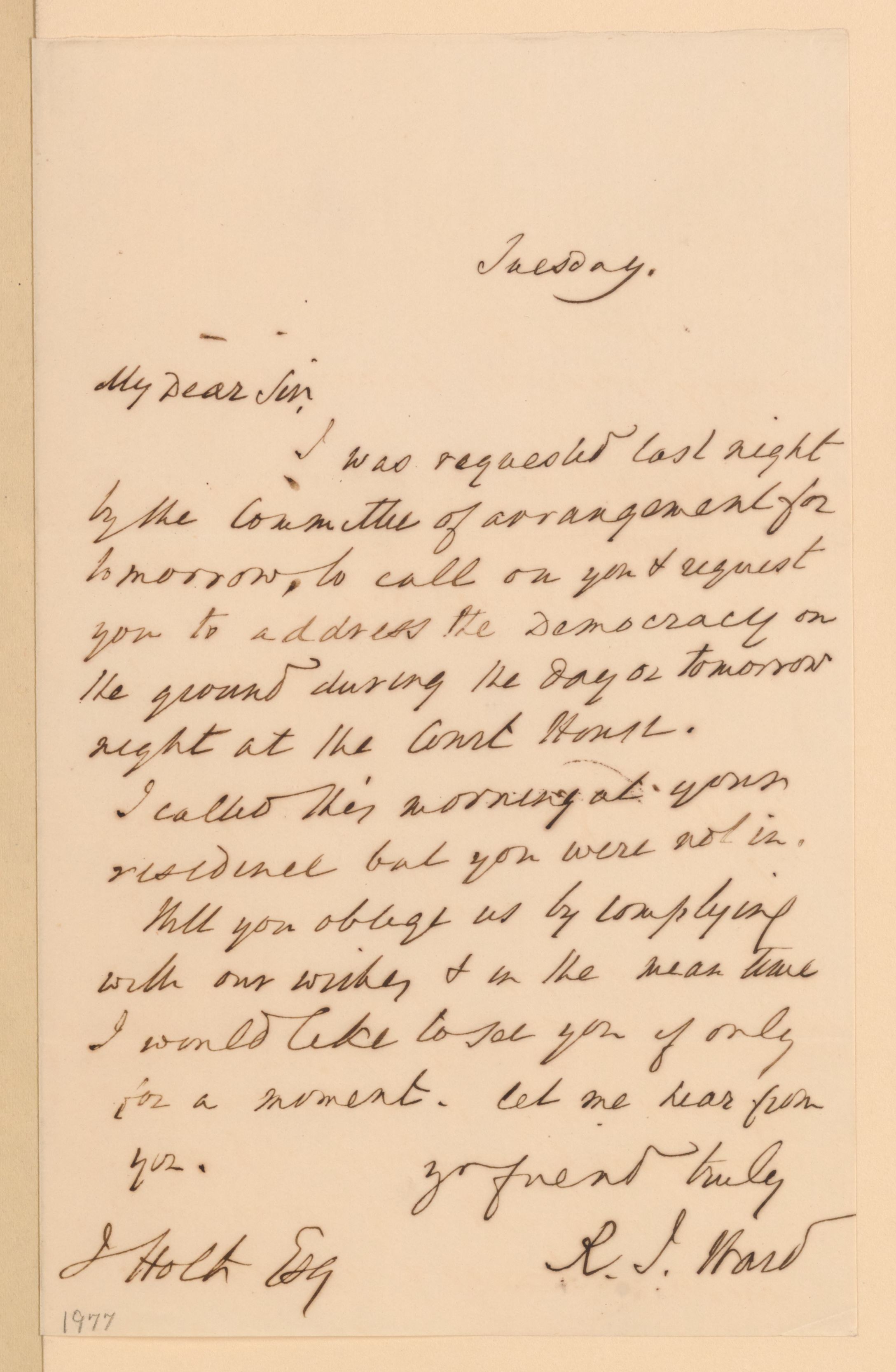 Scanned image of the current content page