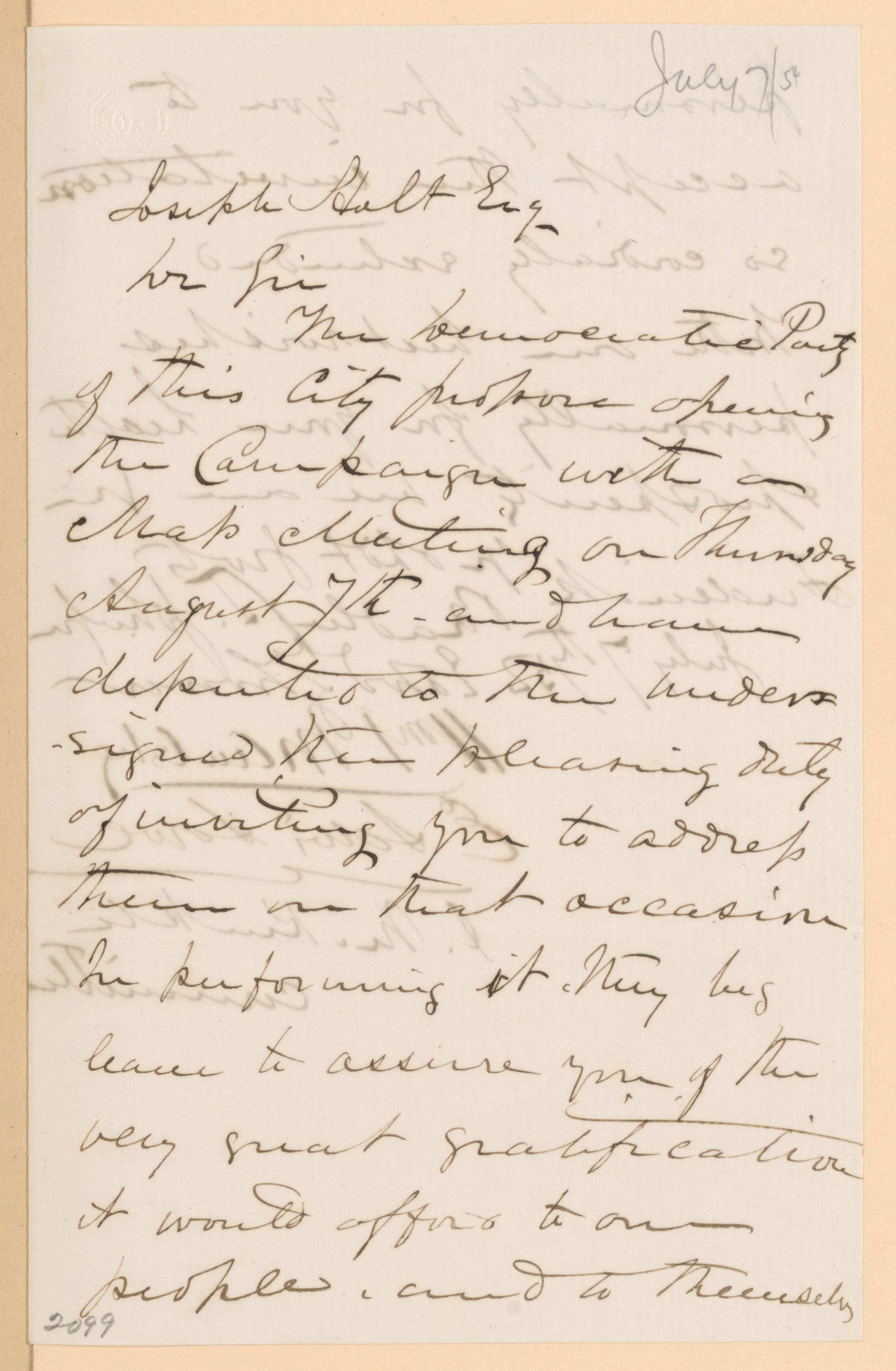 Scanned image of the current content page