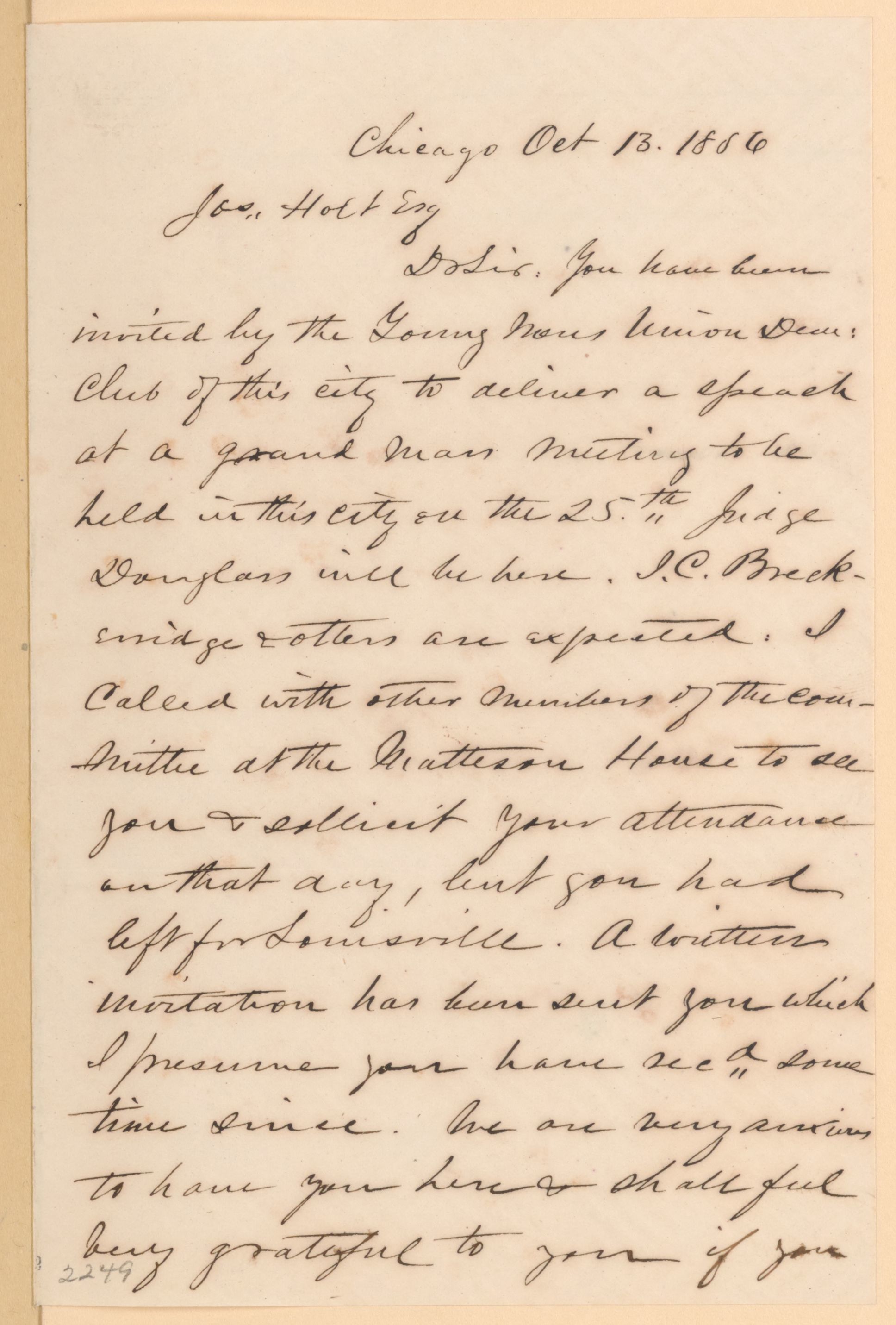 Scanned image of the current content page
