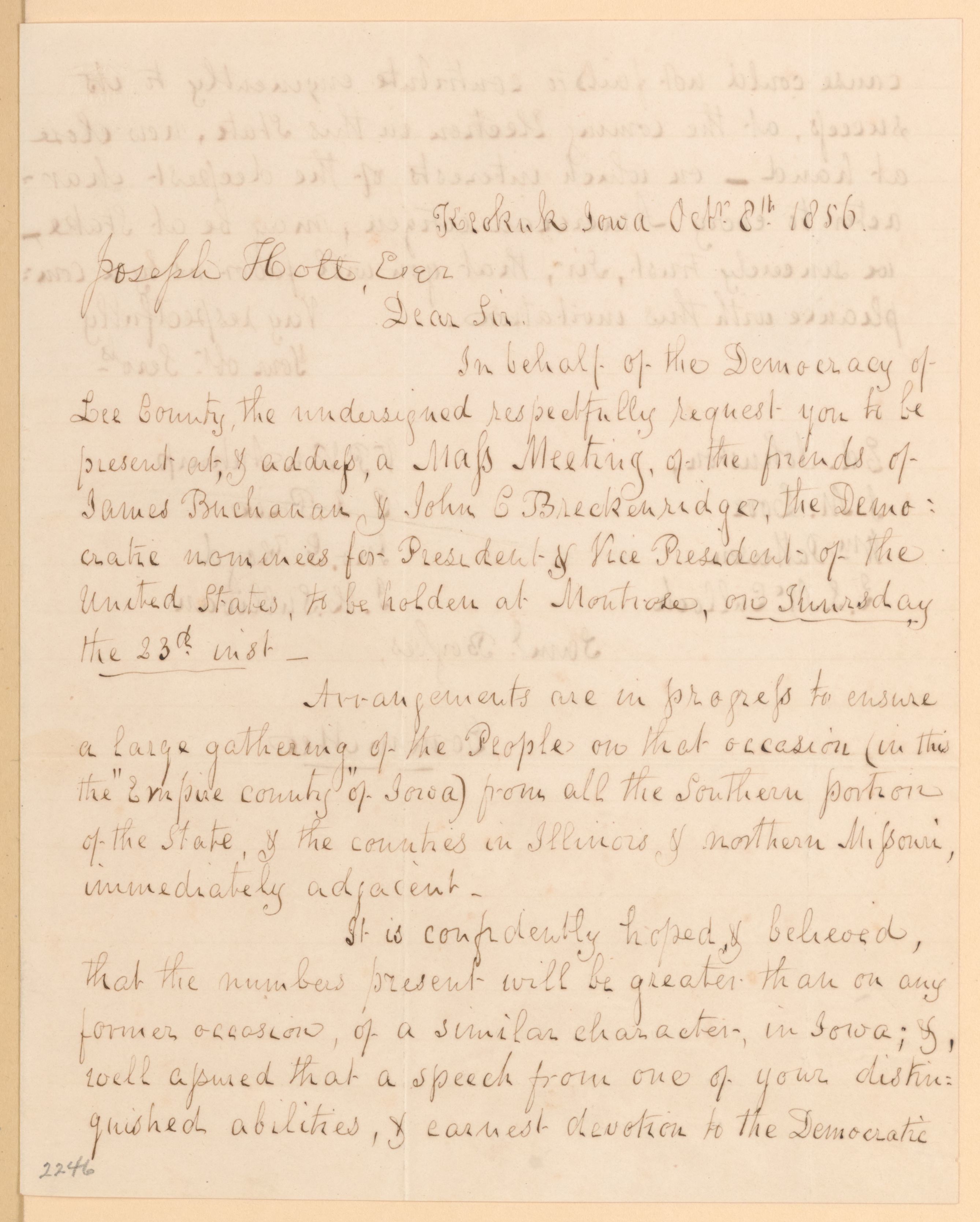 Scanned image of the current content page