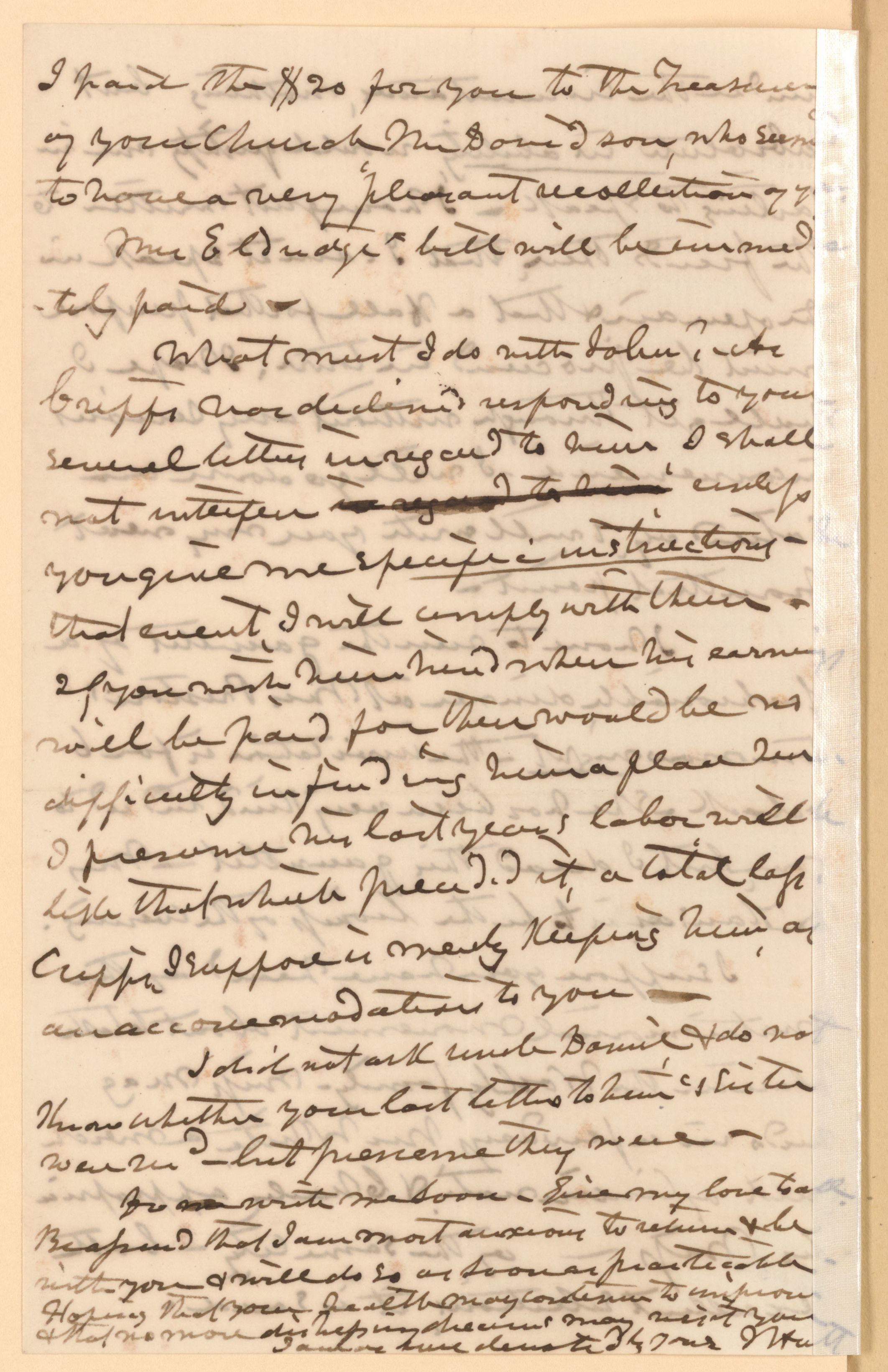 Scanned image of the current content page