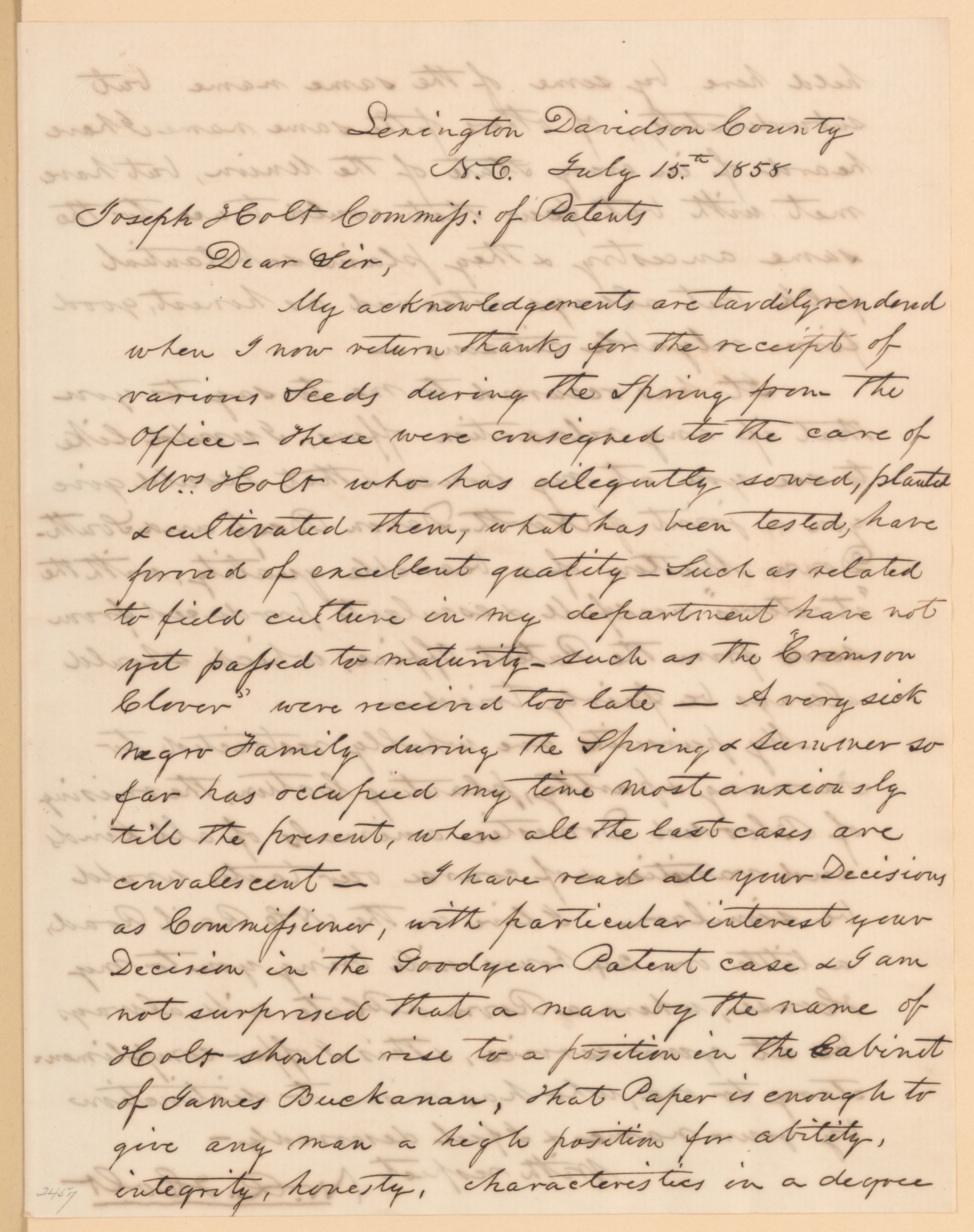 Scanned image of the current content page
