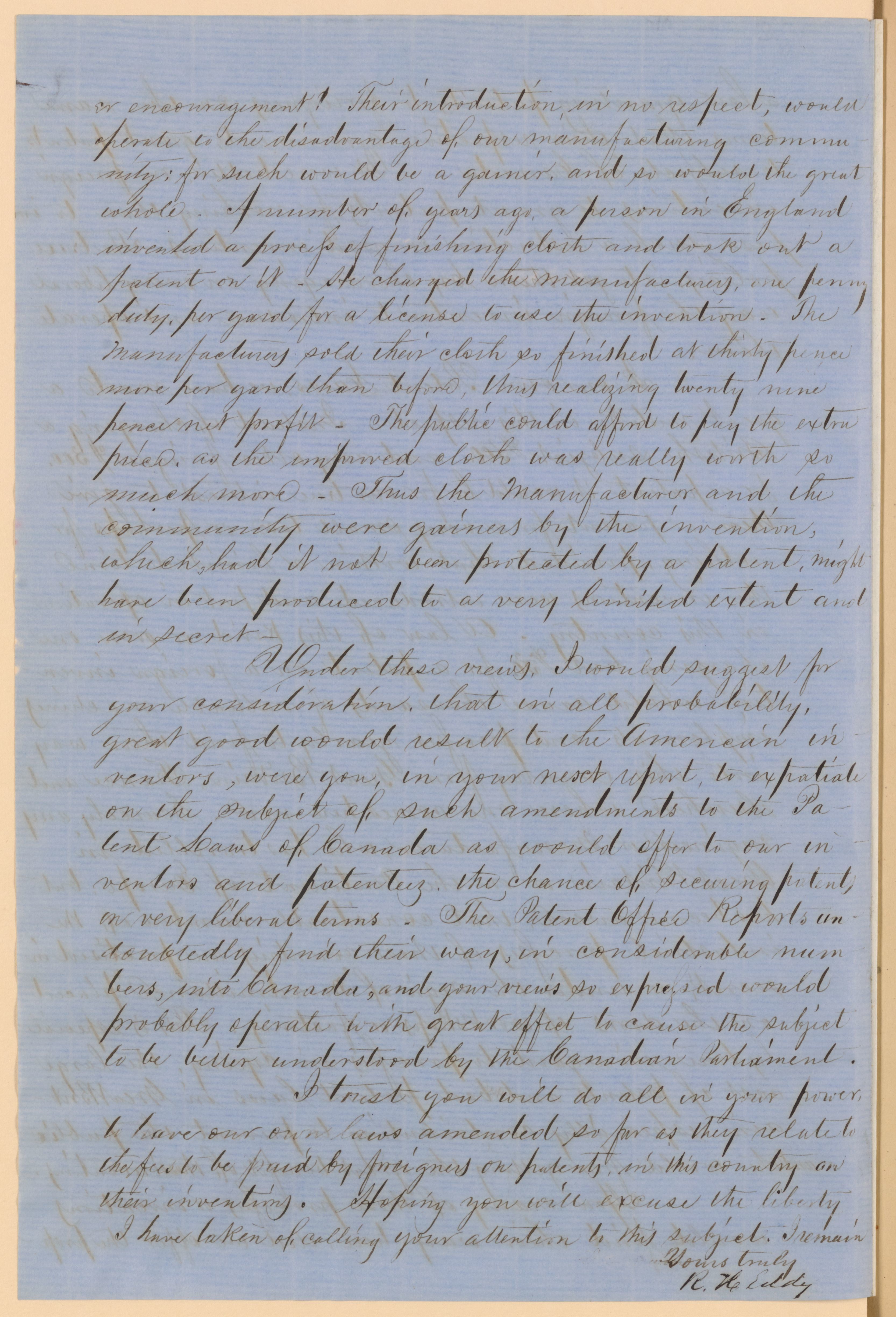 Scanned image of the current content page