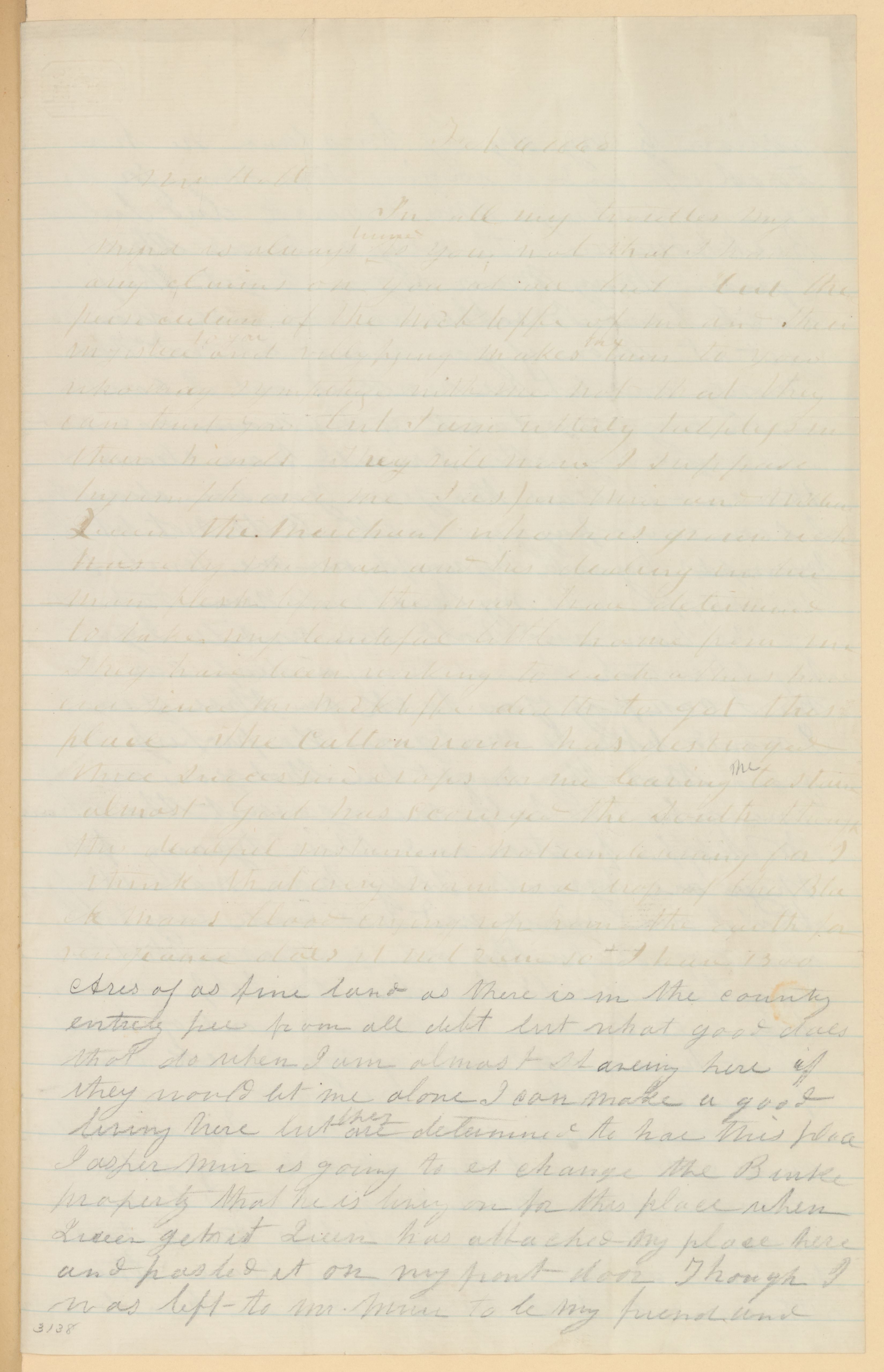 Scanned image of the current content page