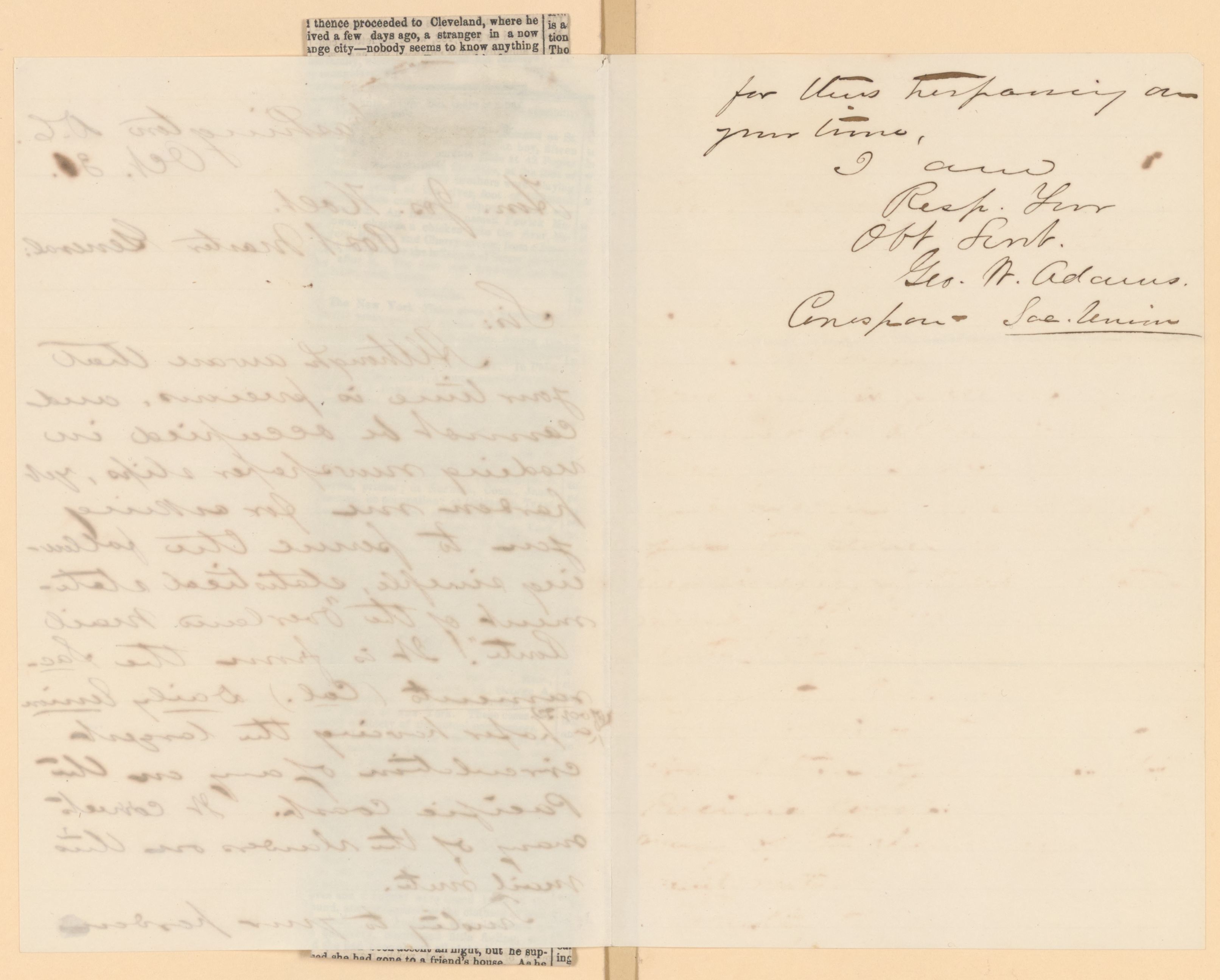 Scanned image of the current content page