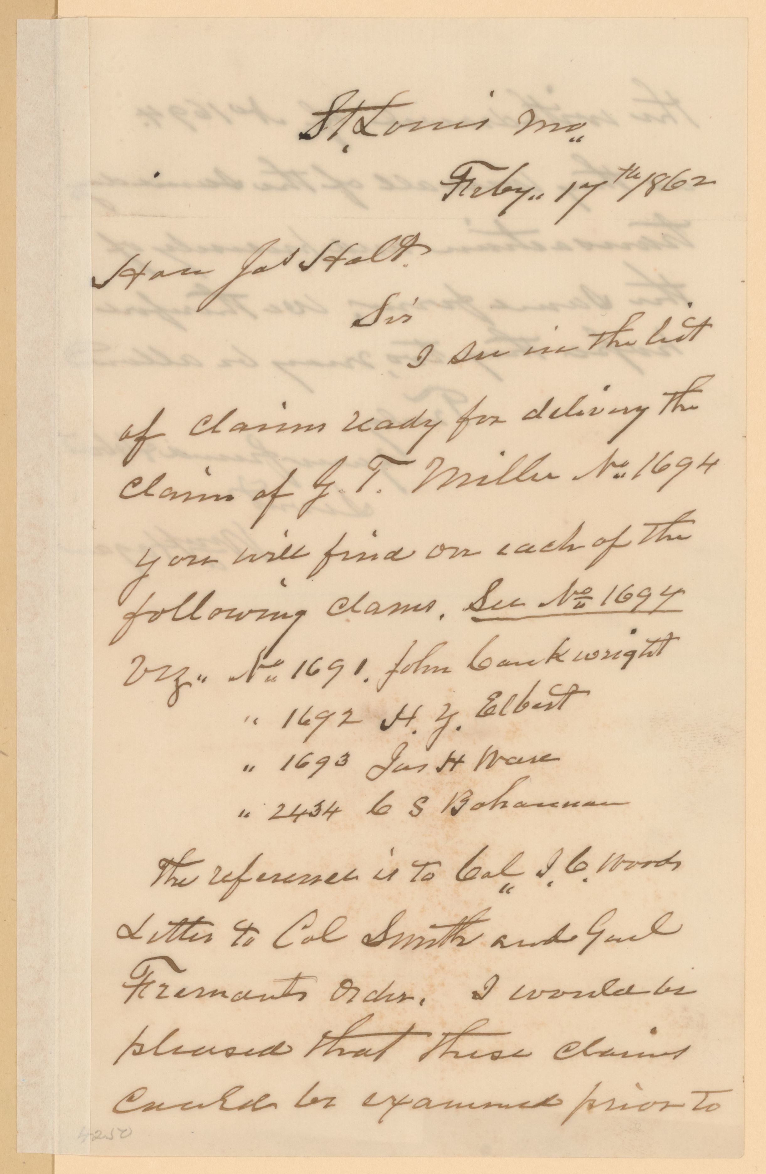 Scanned image of the current content page