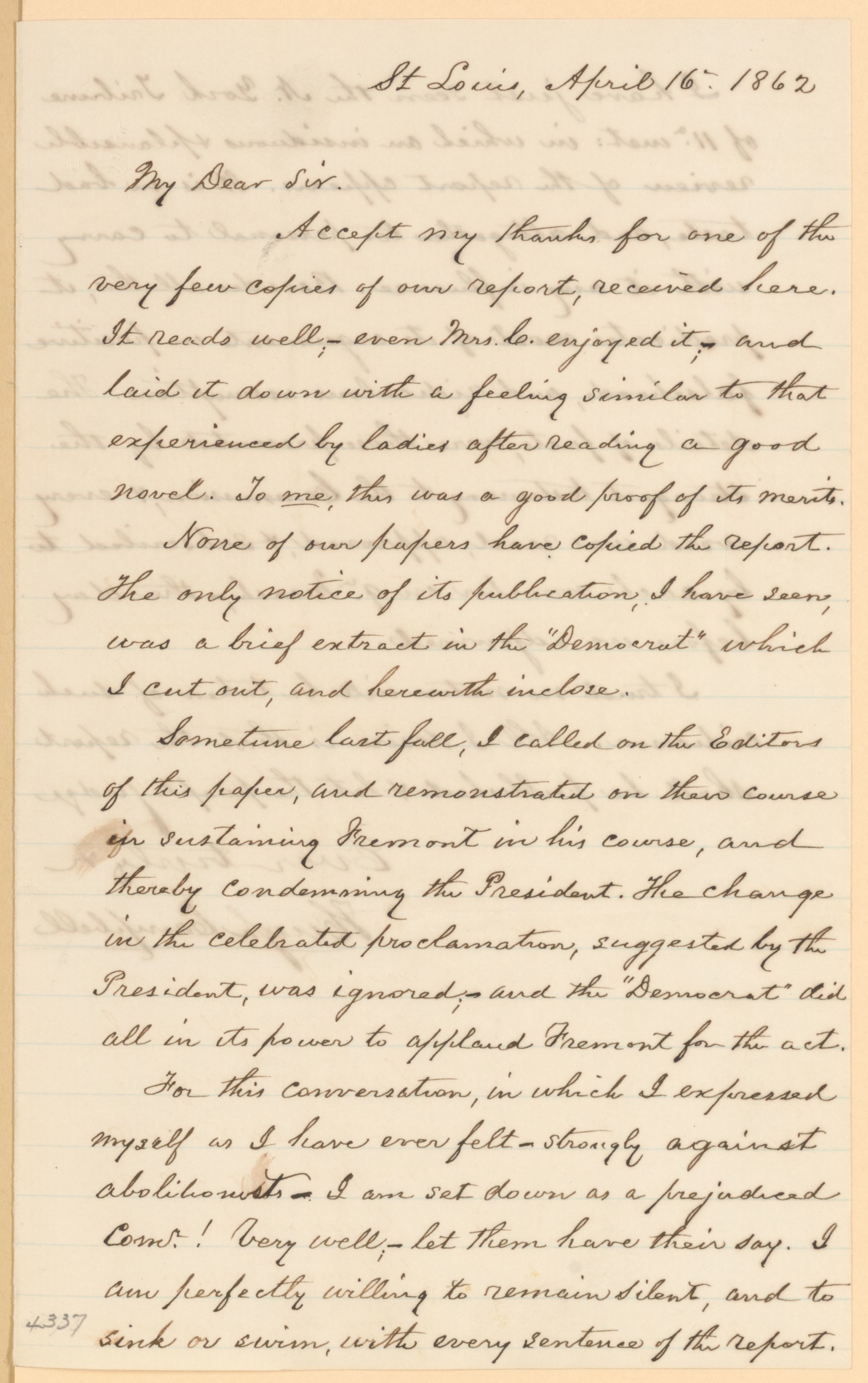Scanned image of the current content page