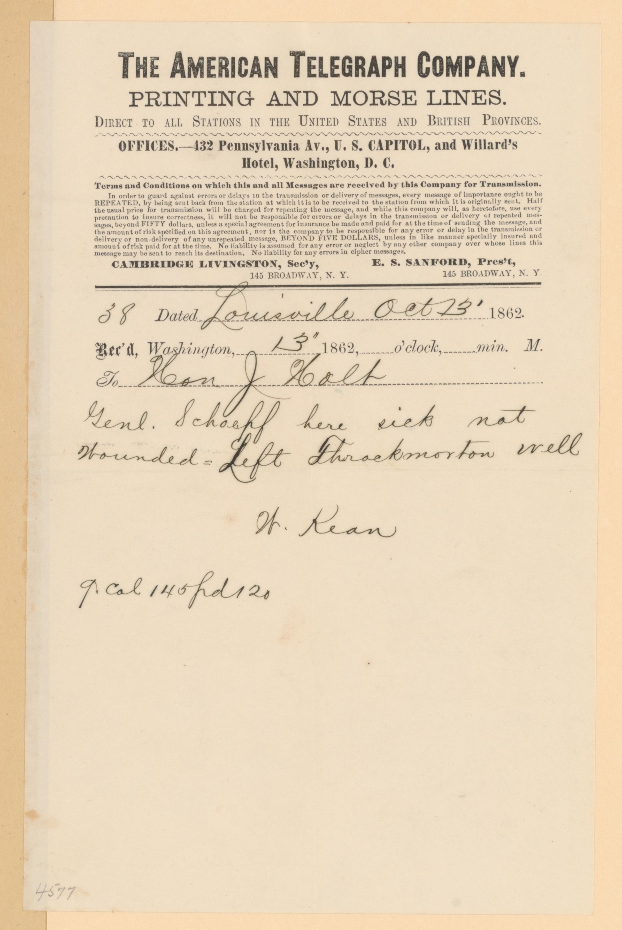Scanned image of the current content page