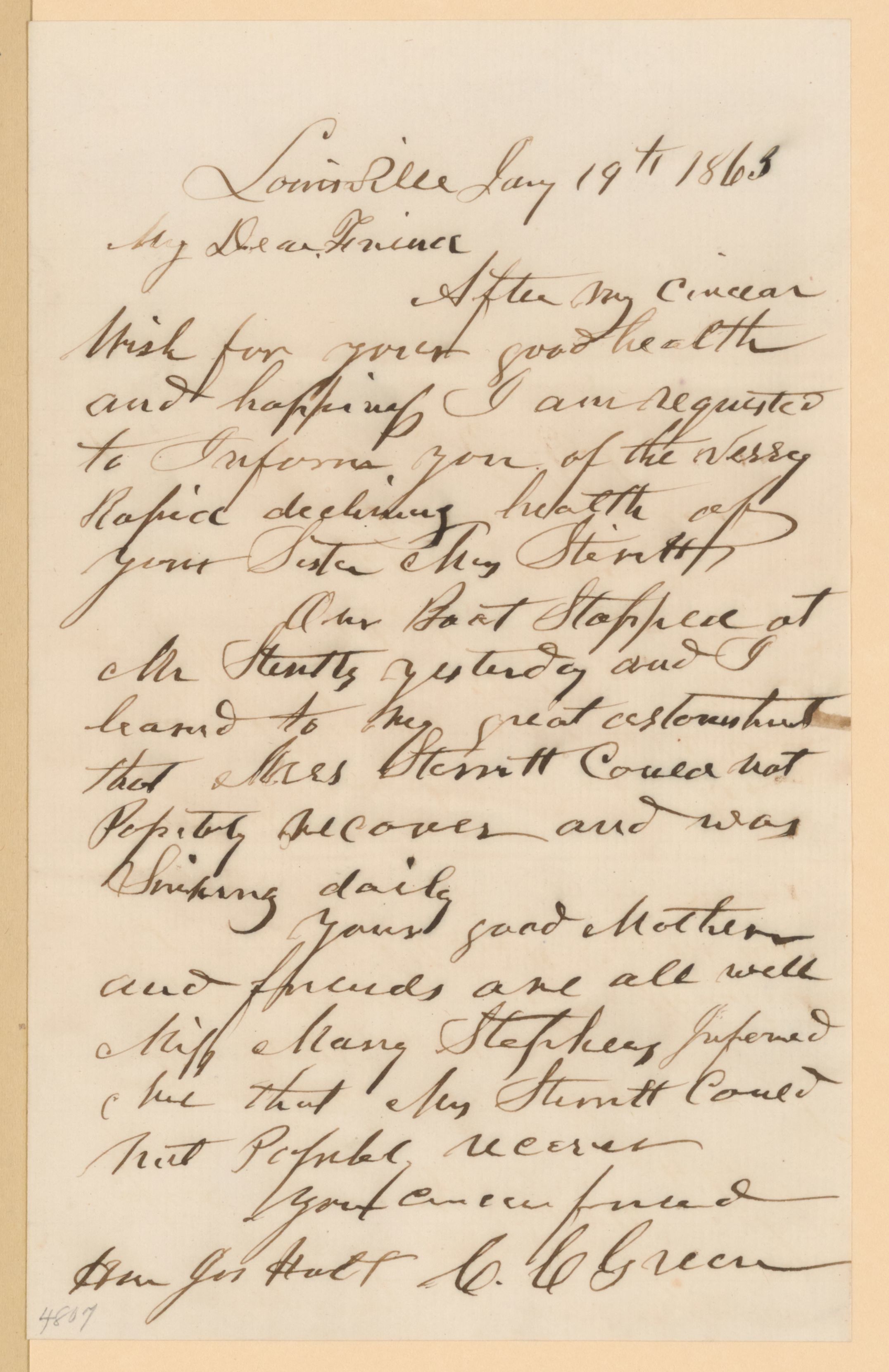 Scanned image of the current content page