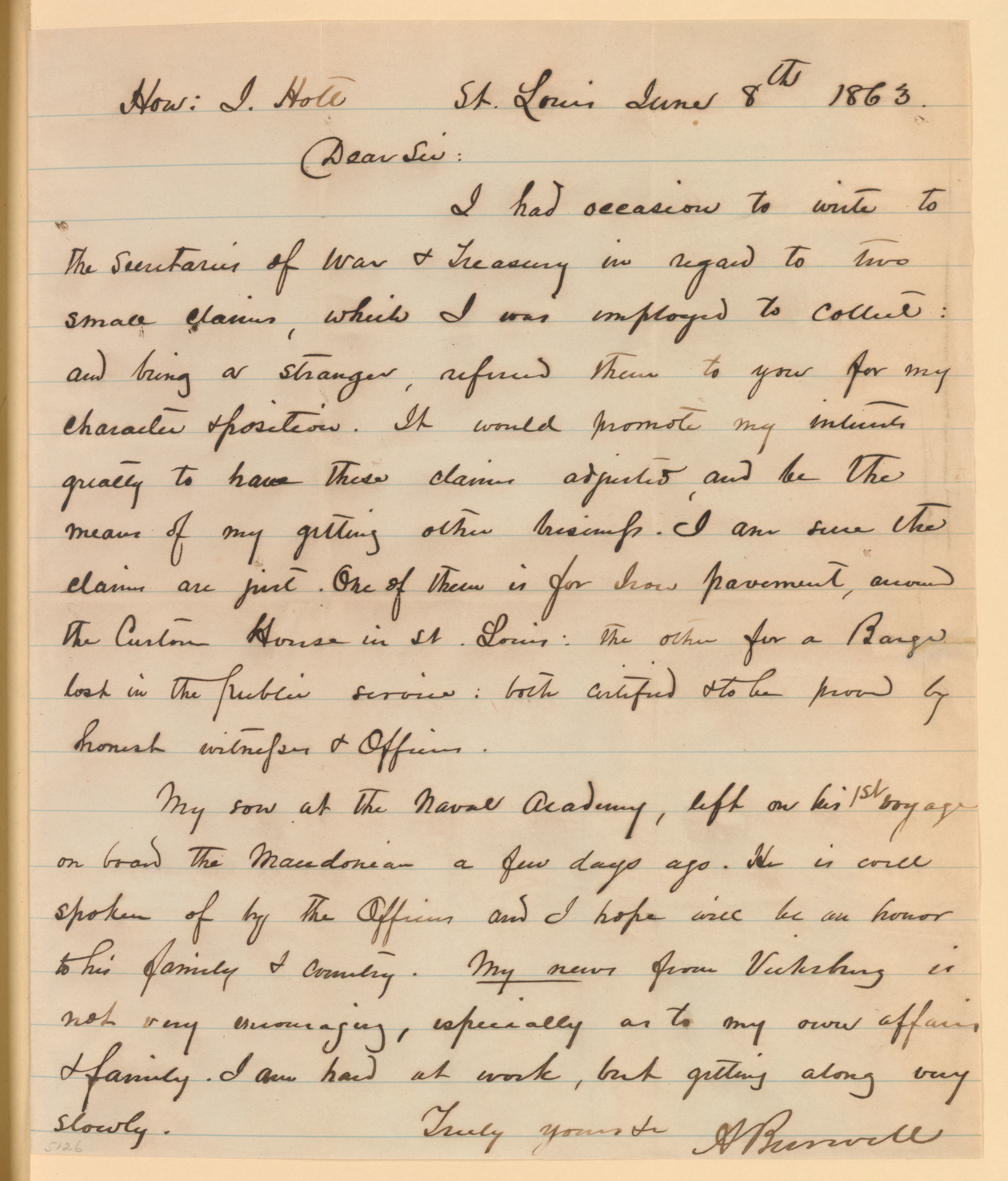 Scanned image of the current content page