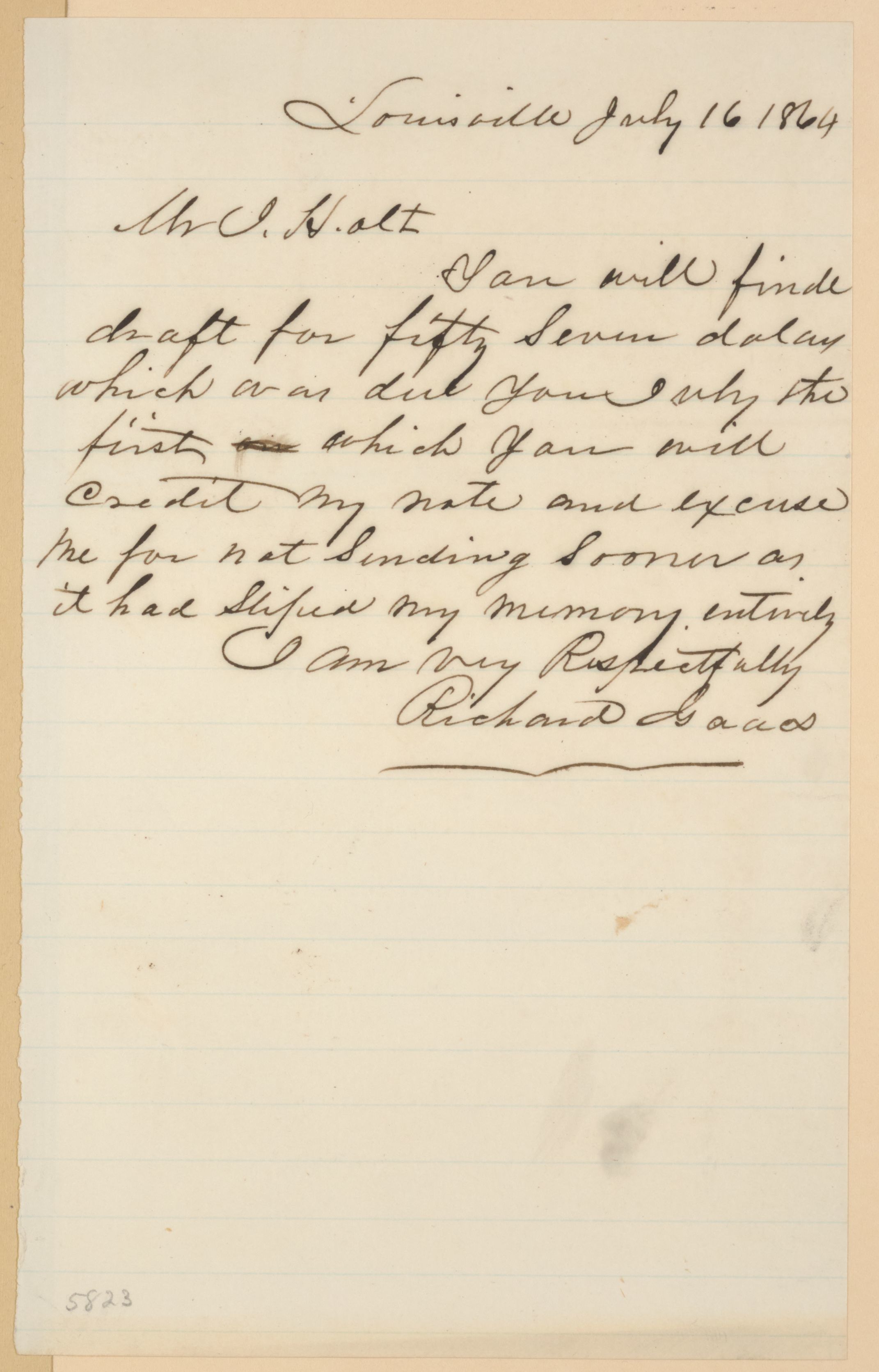 Scanned image of the current content page