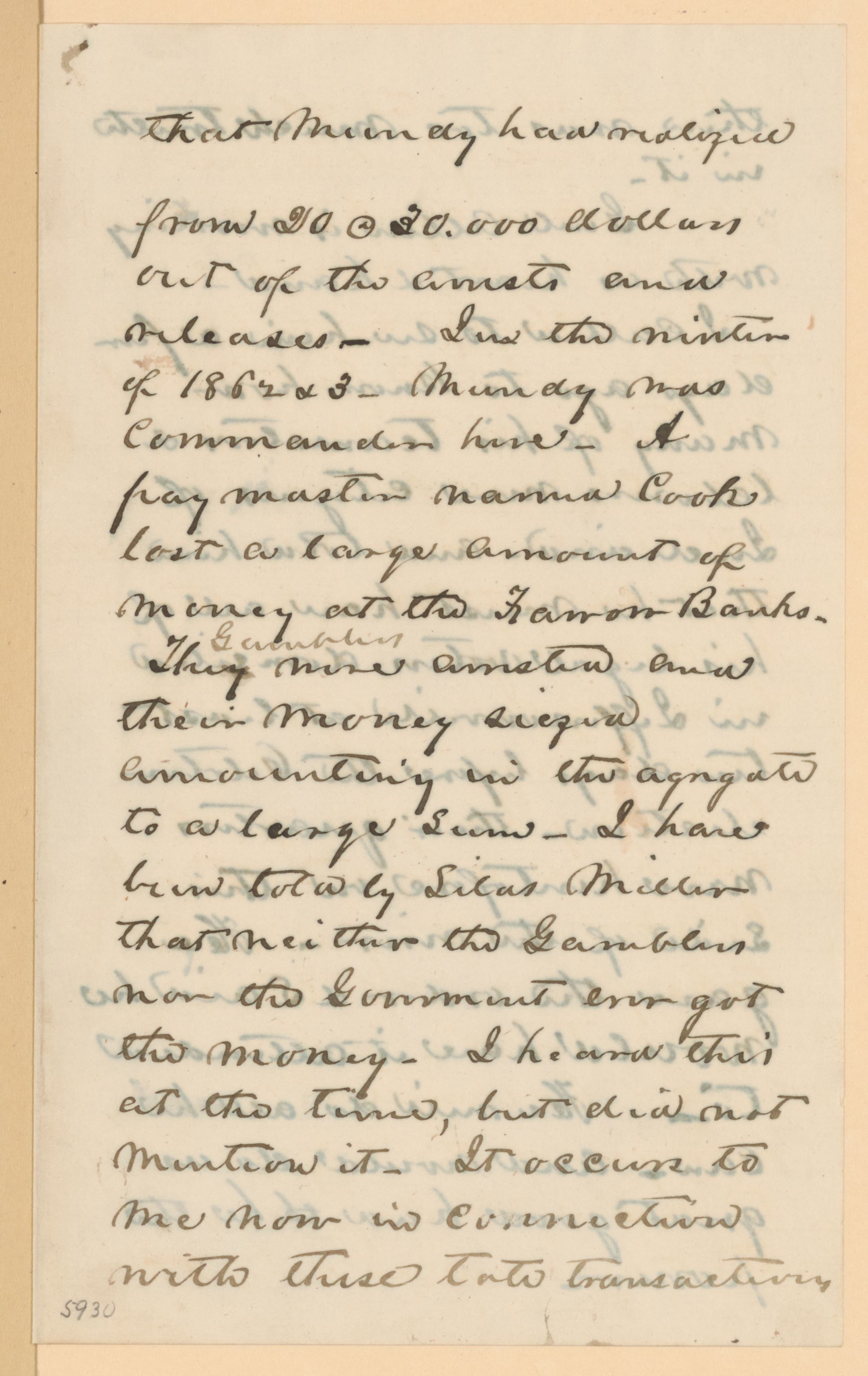 Scanned image of the current content page