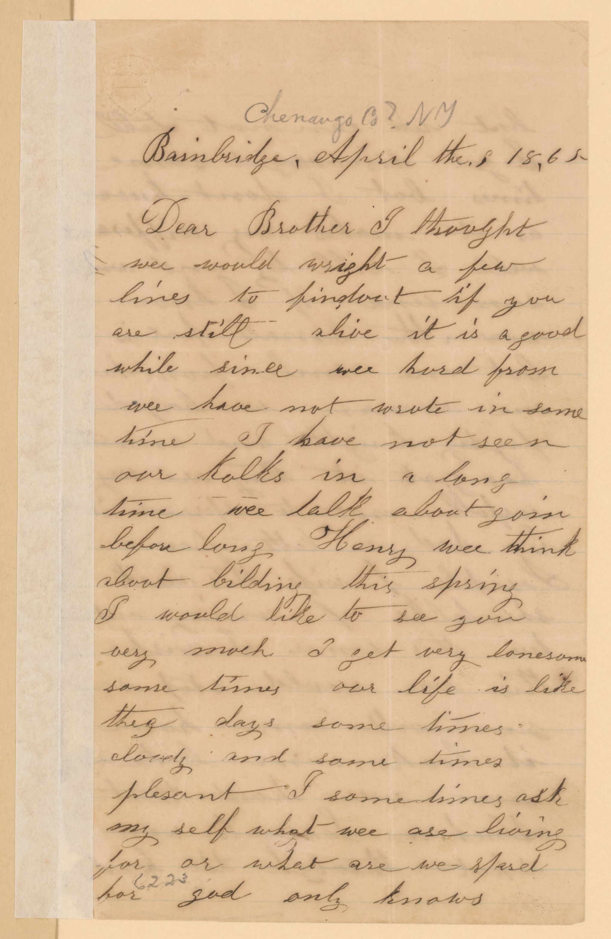 Scanned image of the current content page