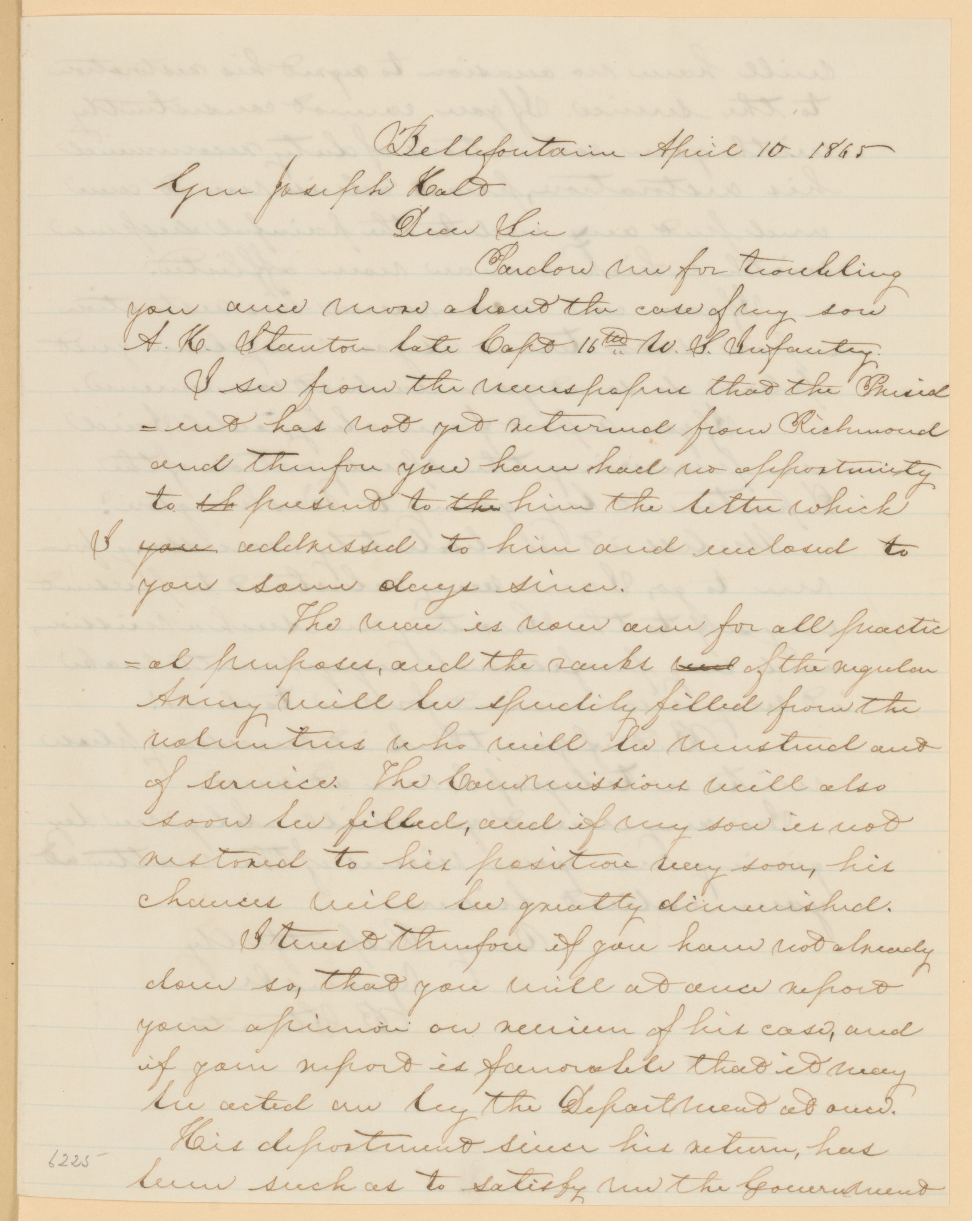 Scanned image of the current content page