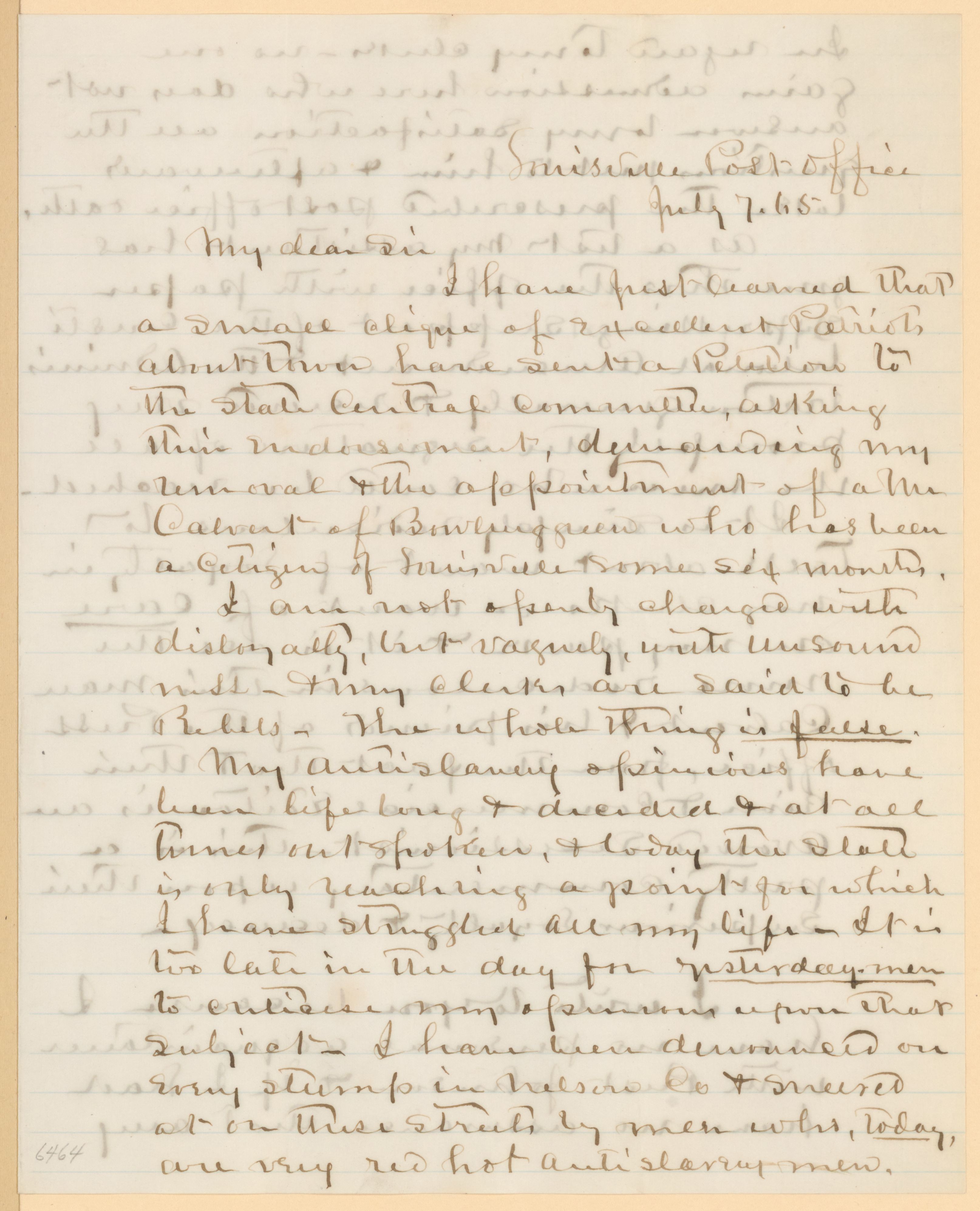 Scanned image of the current content page