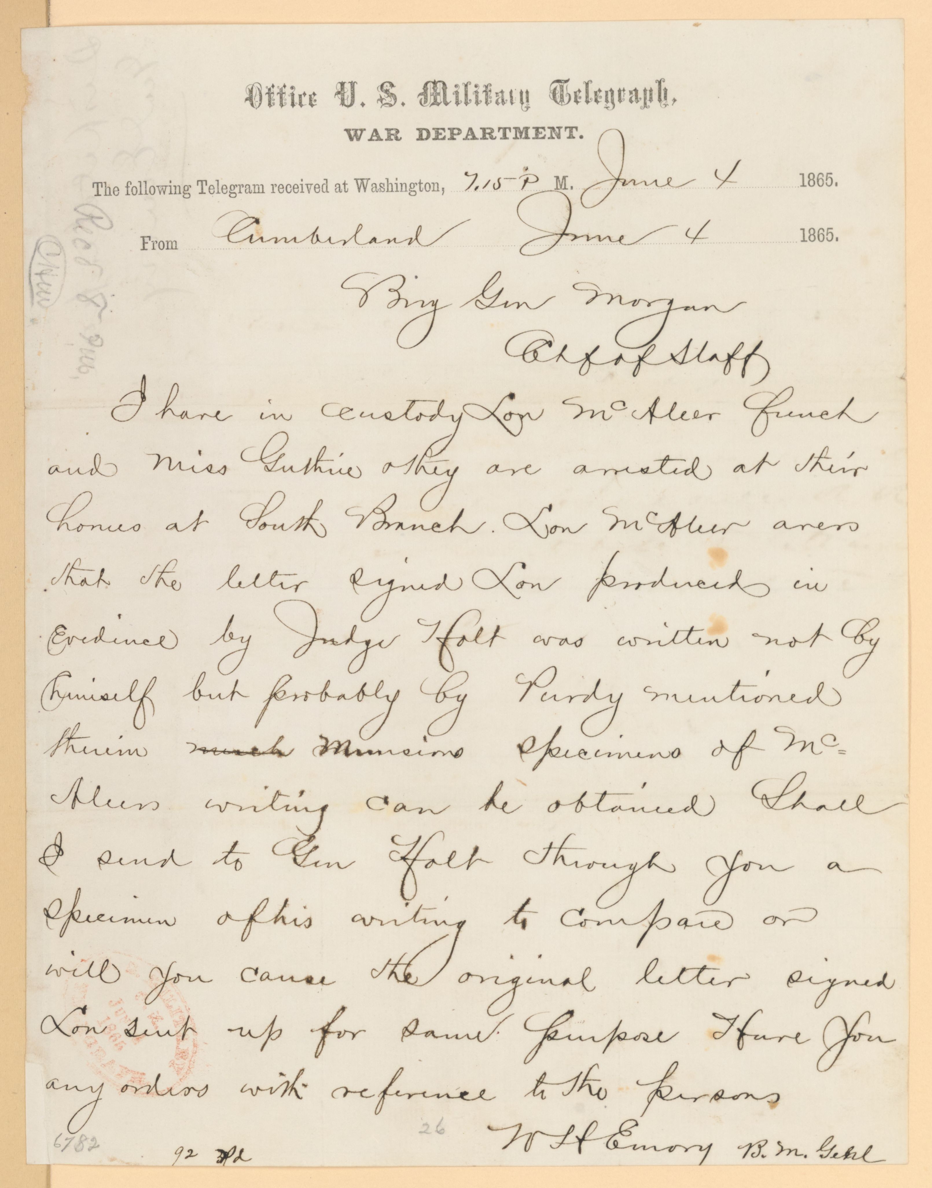 Scanned image of the current content page