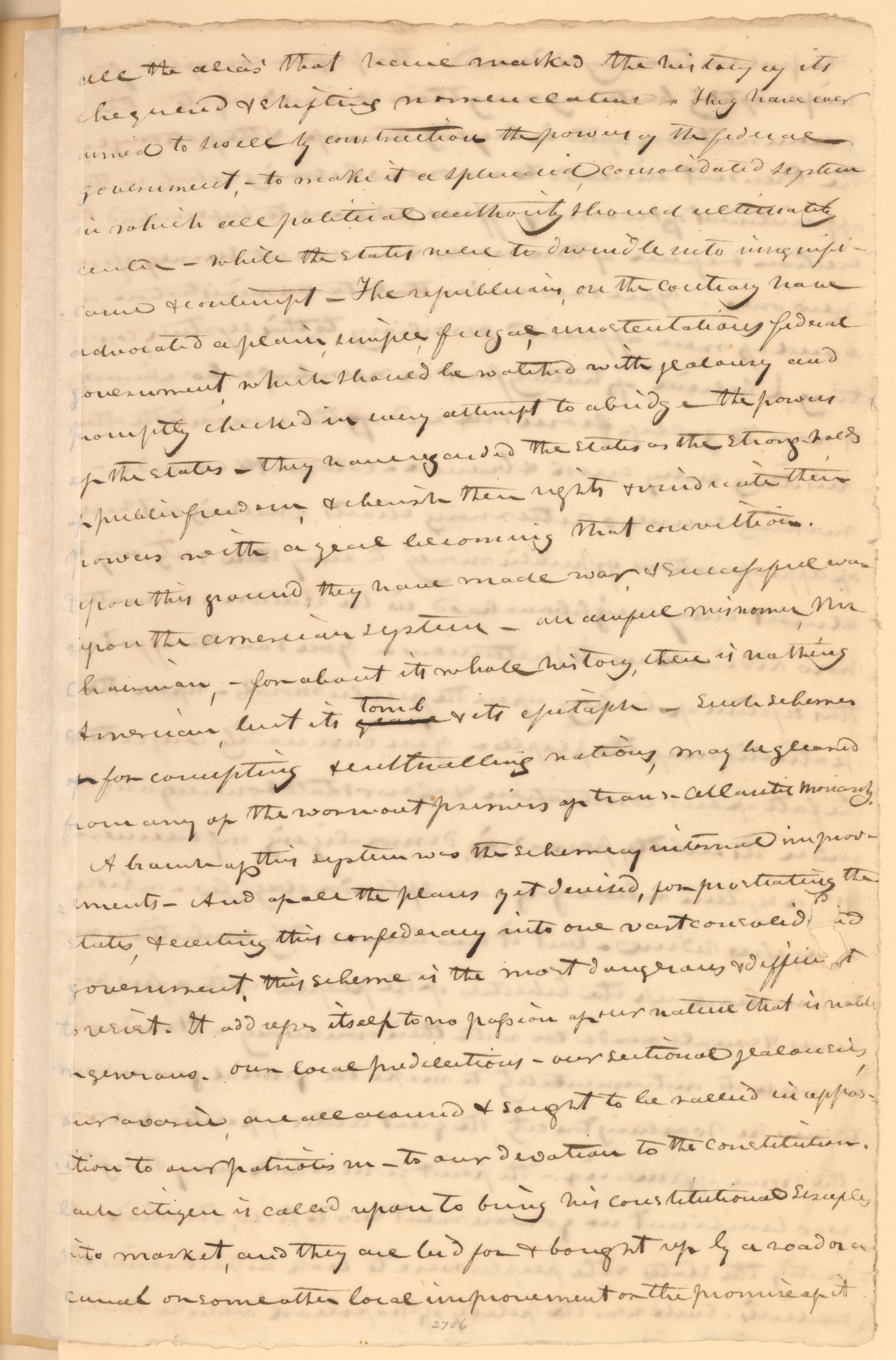 Scanned image of the current content page