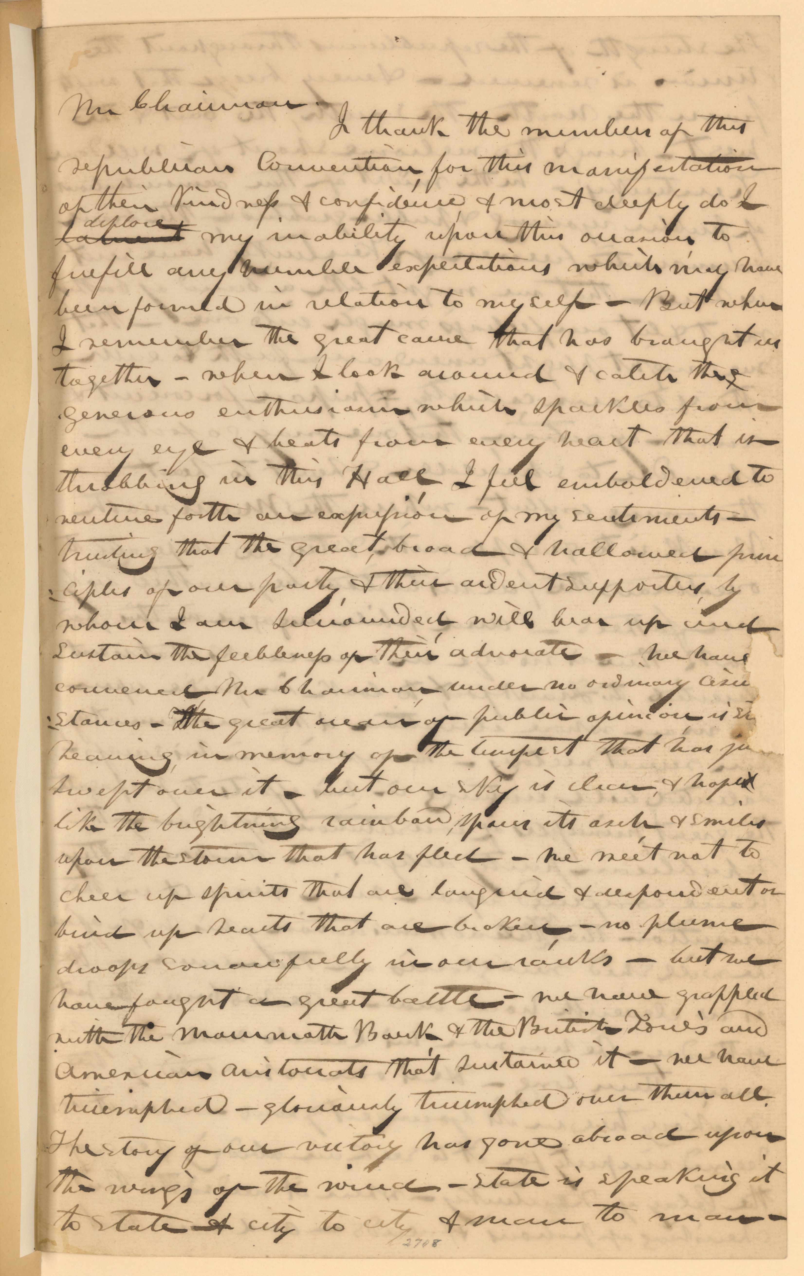 Scanned image of the current content page