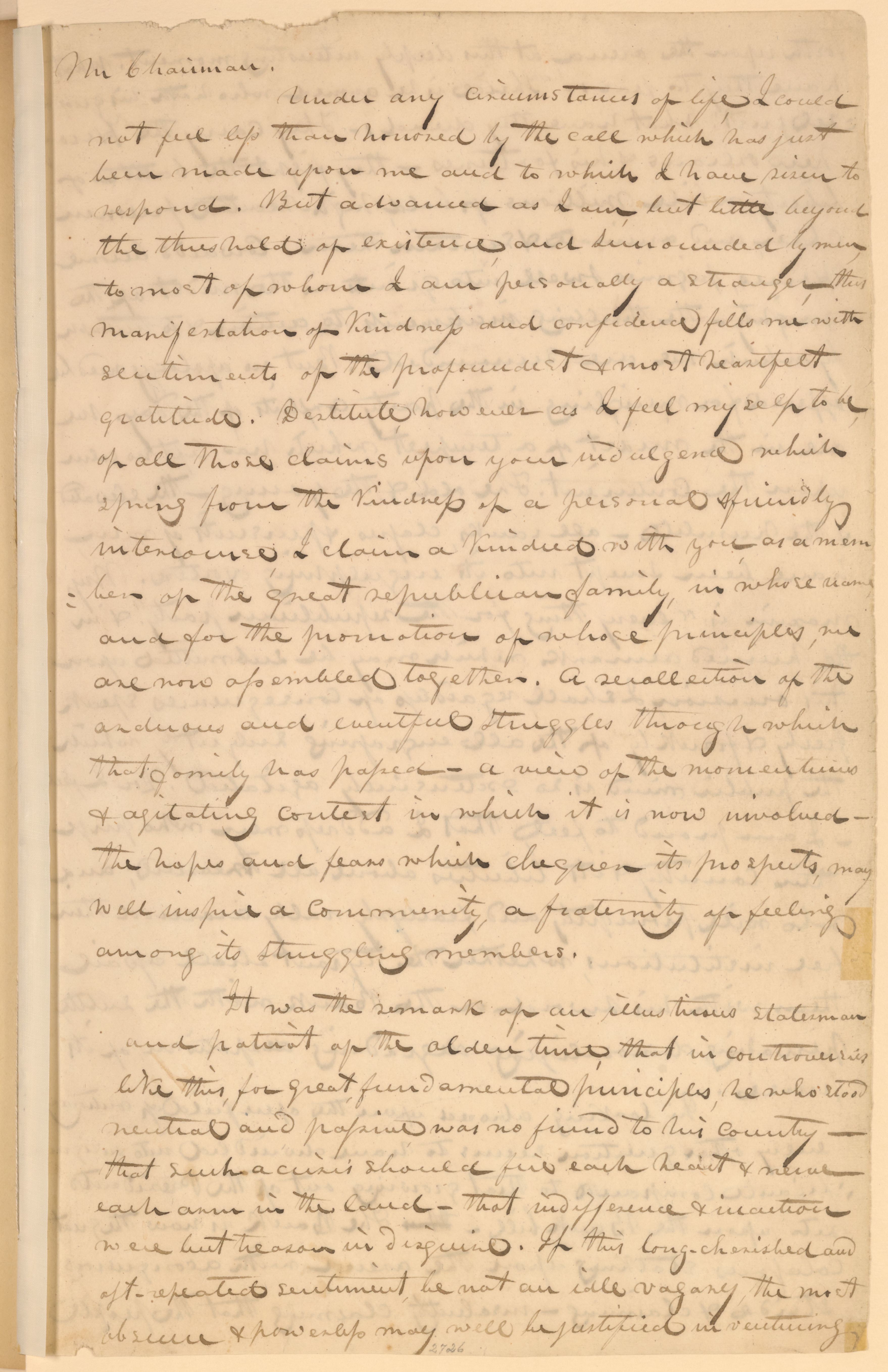 Scanned image of the current content page