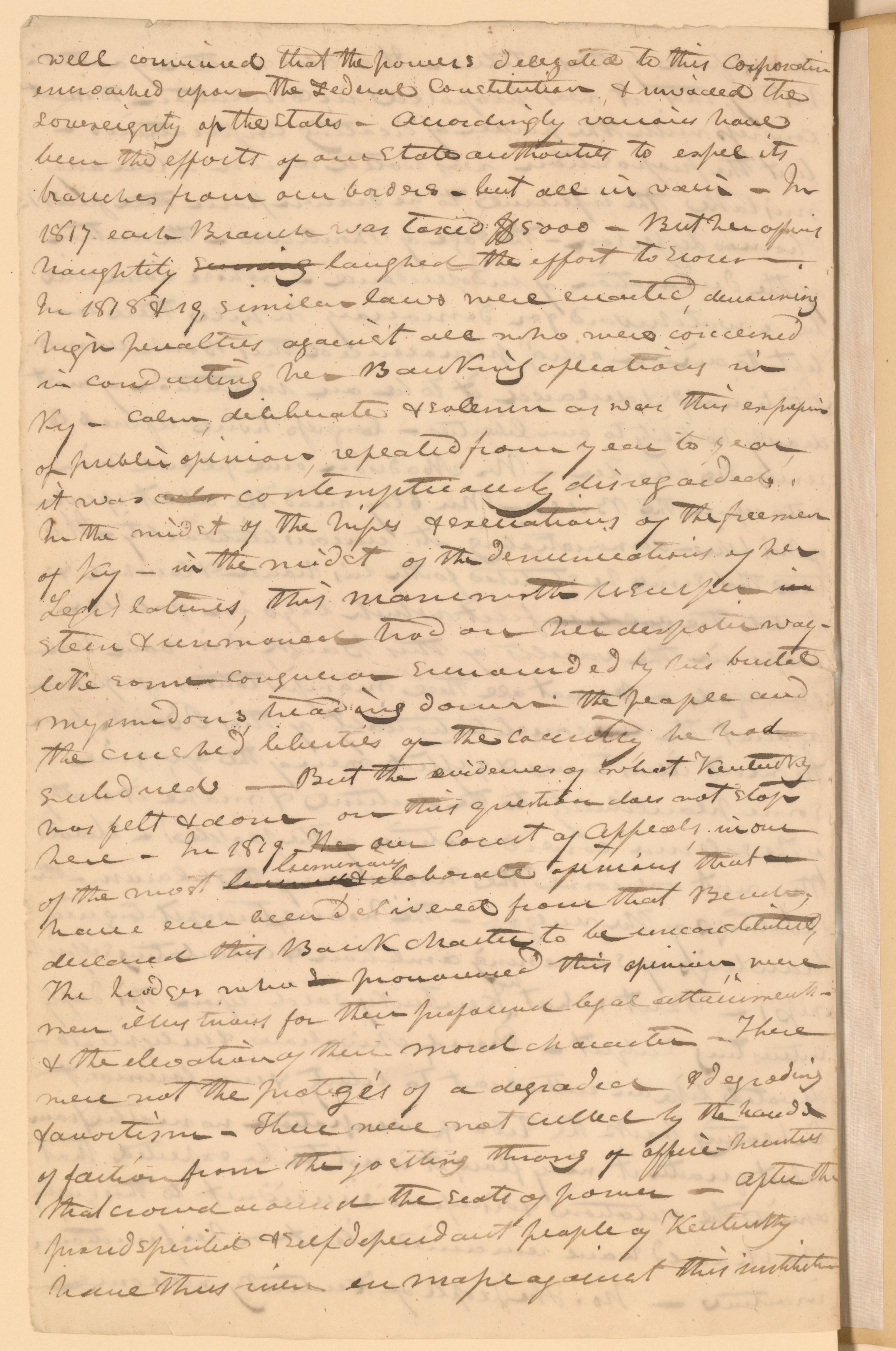Scanned image of the current content page