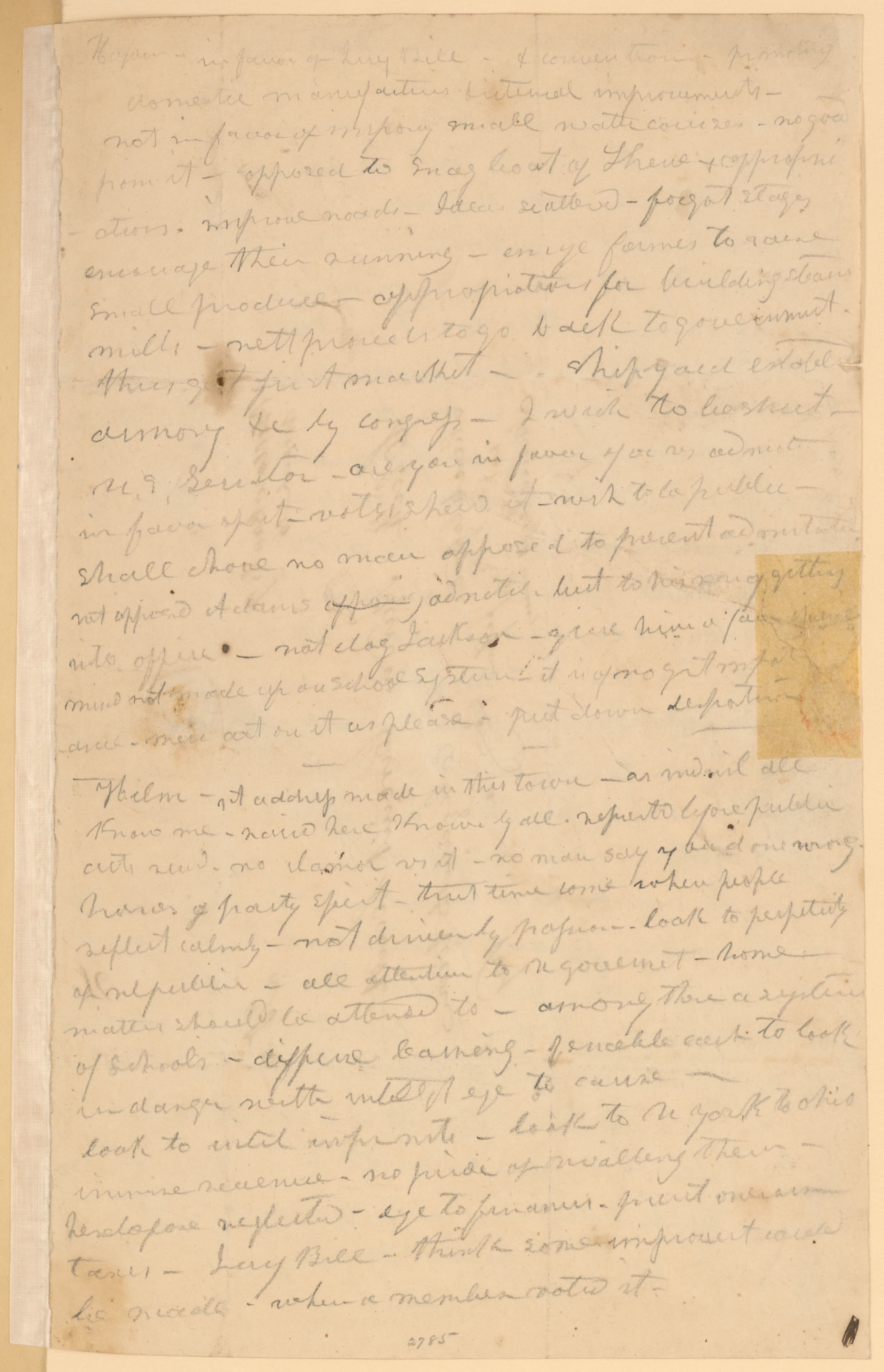 Scanned image of the current content page